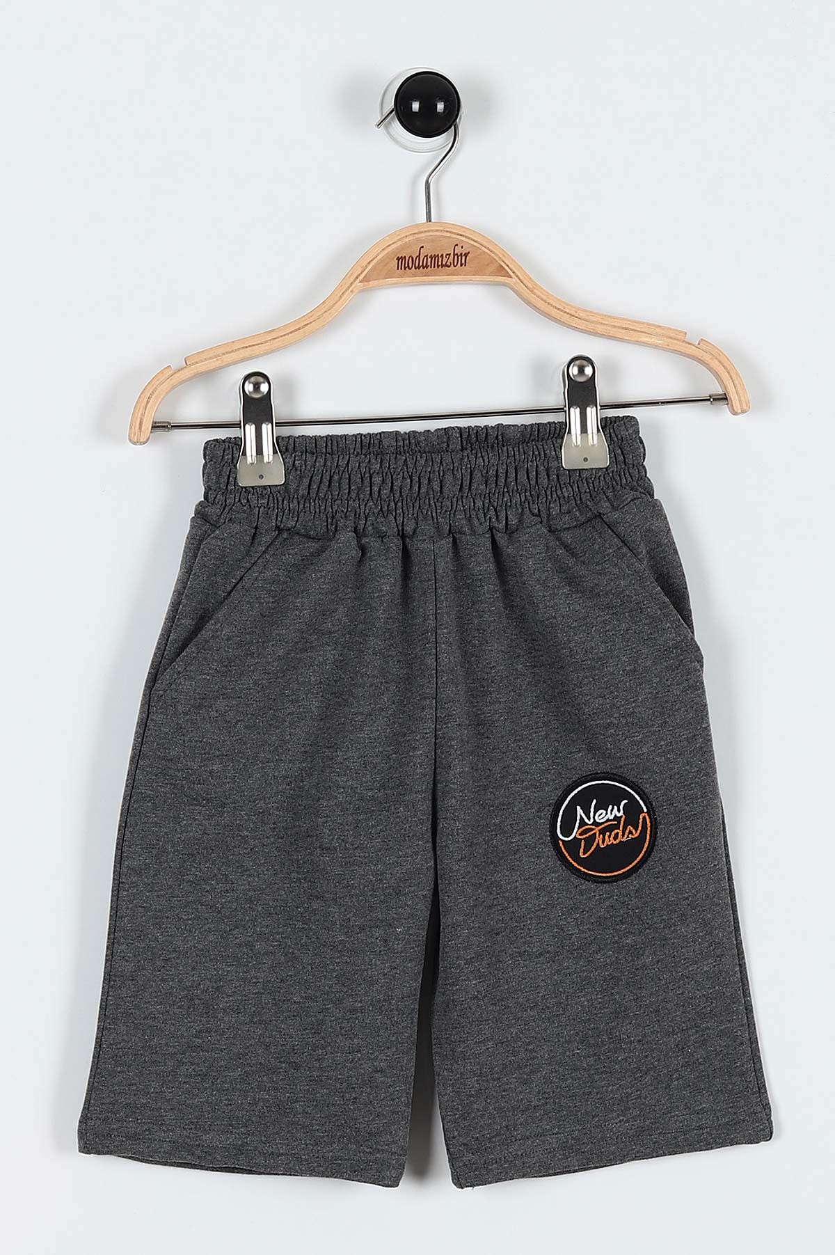Turuncu (3-6 Yaş) New Duds Nakışlı Yakalı Düğme Detaylı Erkek Bebe Takım 183594