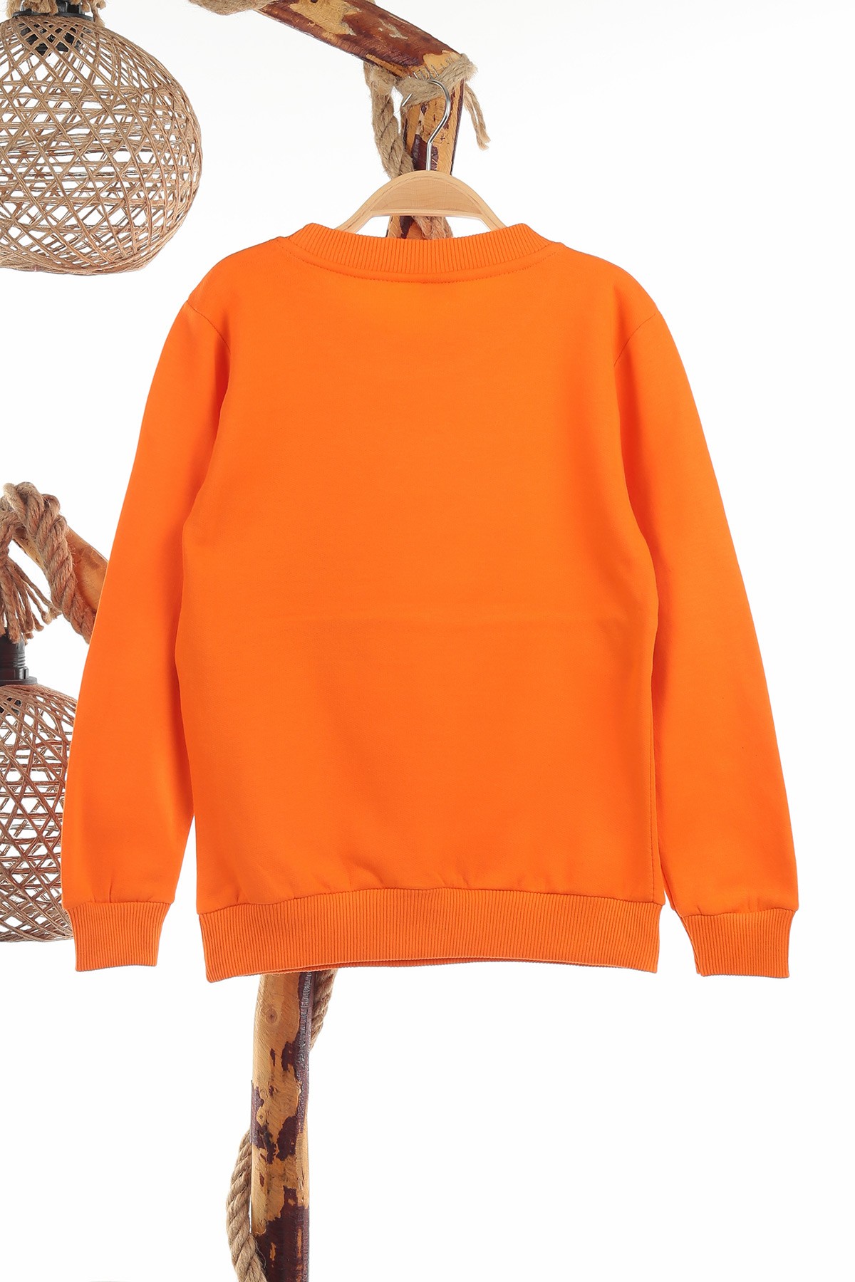 Turuncu (8-12 Yaş) Freedom Baskılı İki İp Şardonlu Erkek Çocuk sweat 139794