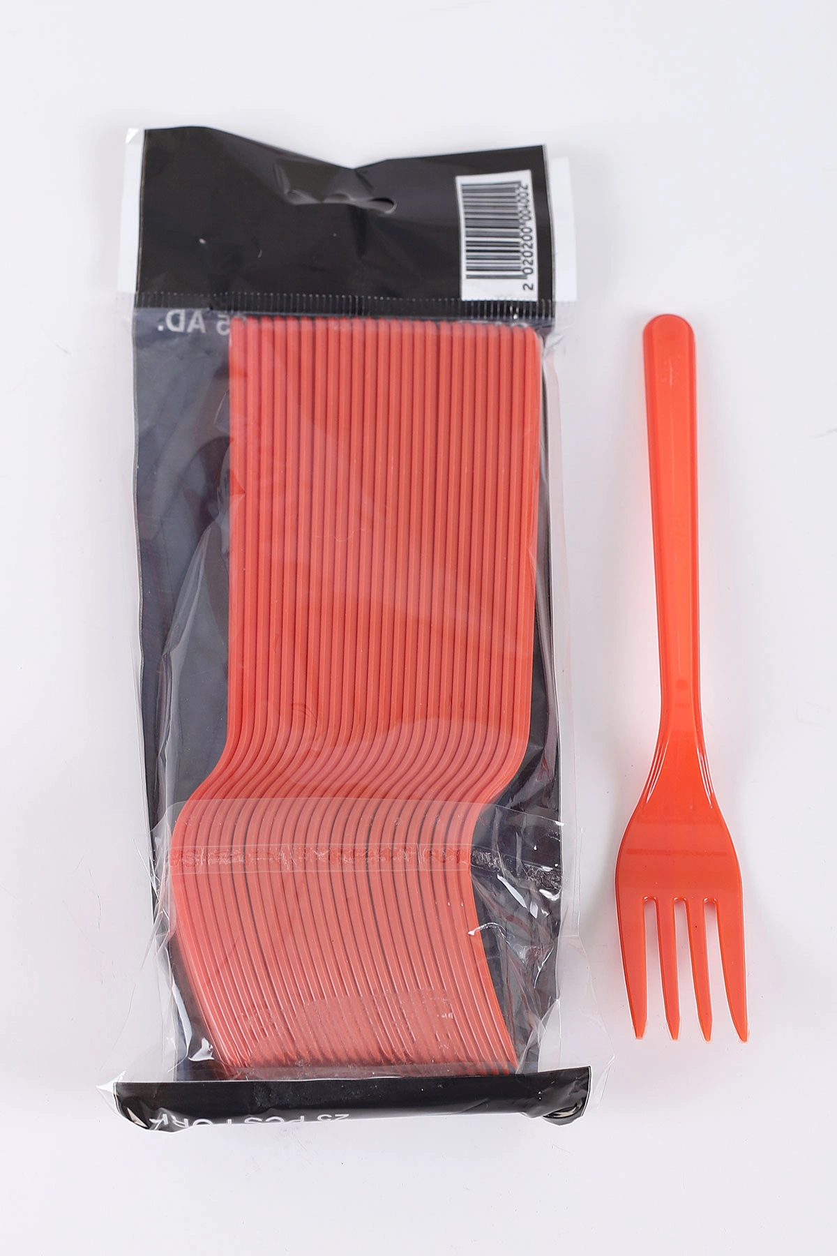 Turuncu Eco 25'li Plastik Çatal 301035