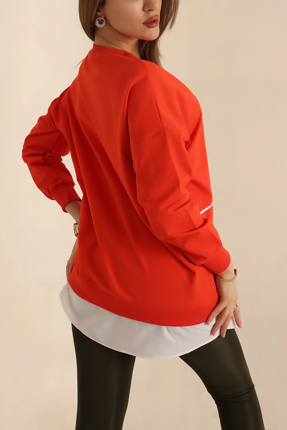 Turuncu Garnili Yeni Sezon İki İp Tunik 245358
