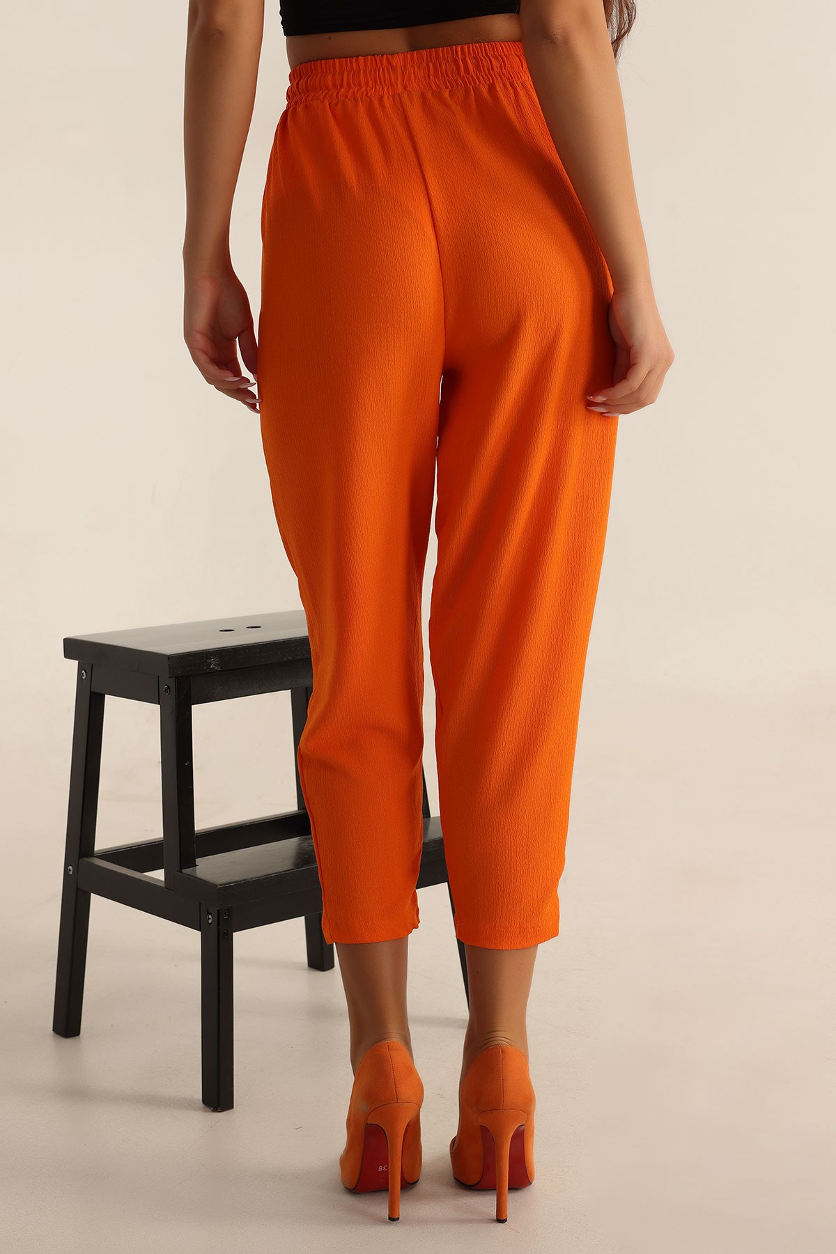 Turuncu Seul Kumaş Pantalon 197570