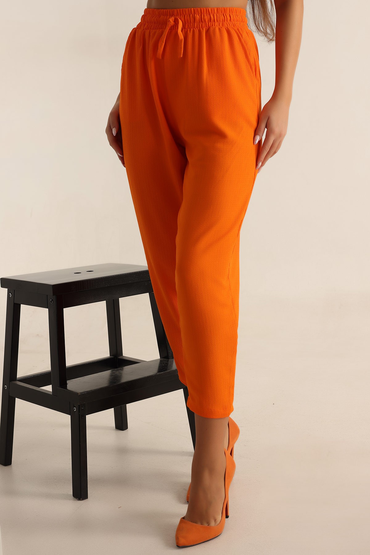 Turuncu Seul Kumaş Pantalon 197570