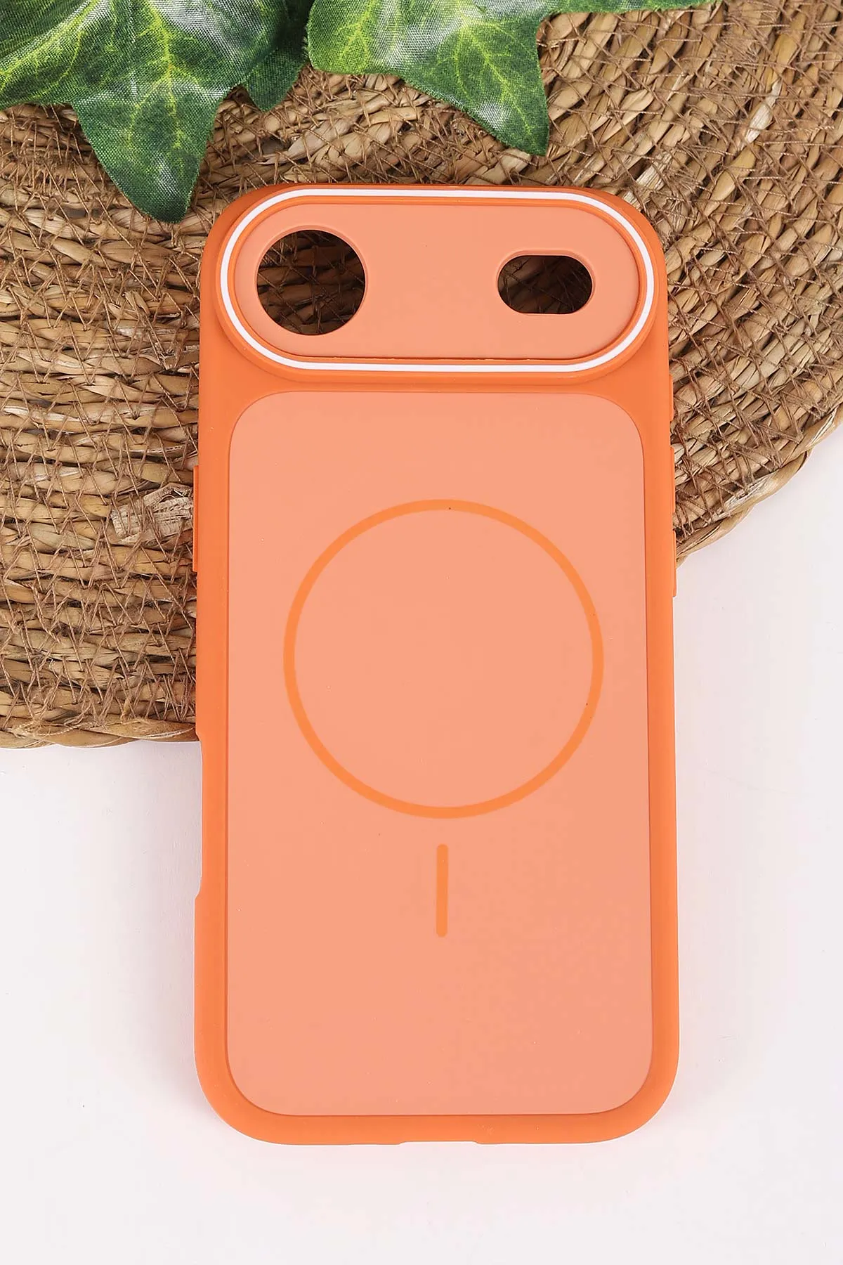 Turuncu TeknoCase İPhone 17 Air Uyumlu Vincent Case Serisi Sert Silikon Telefon Kılıfı 457926