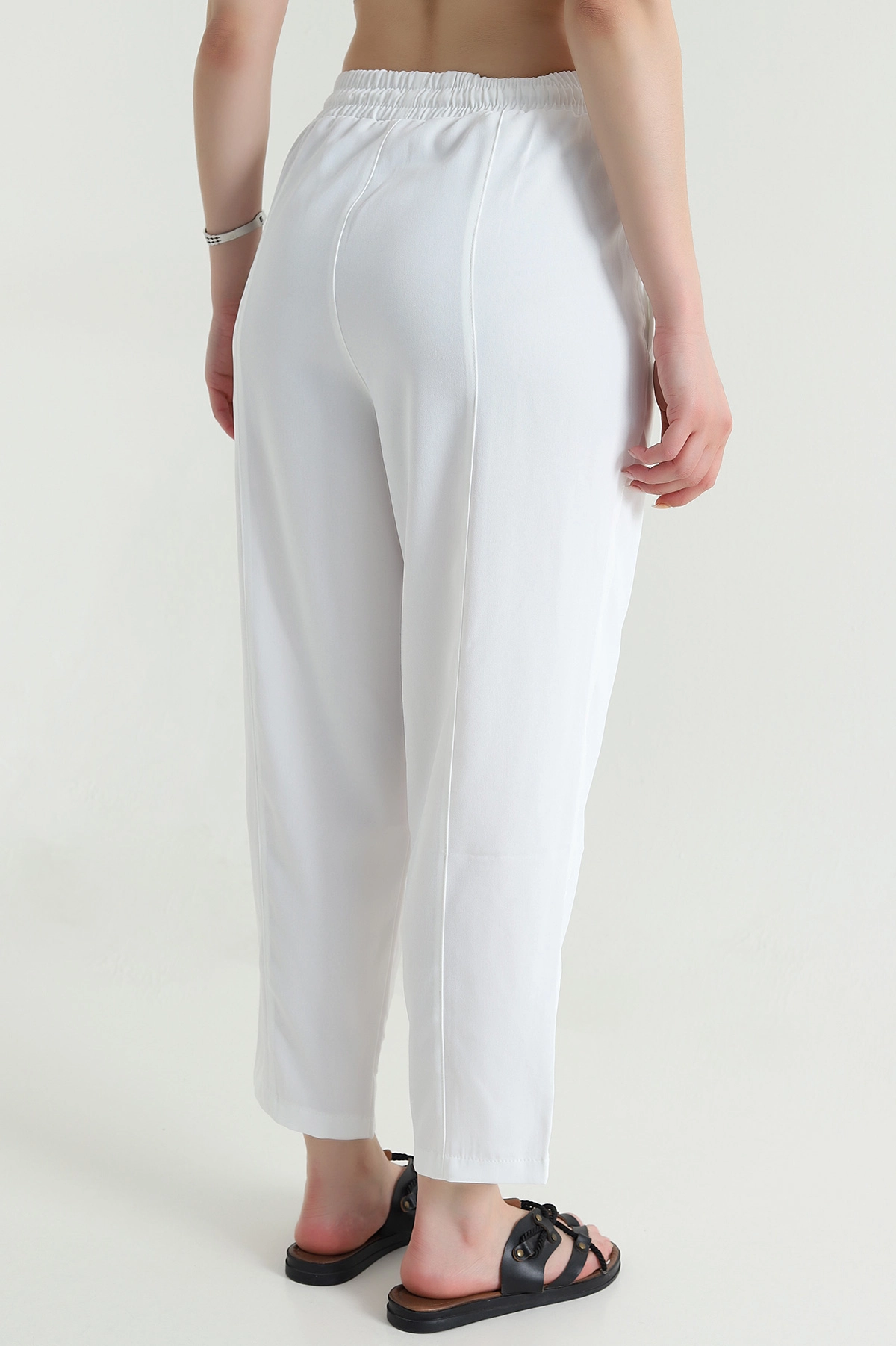Twil Modal Beli Lastikli Kadın Pantolon 473667