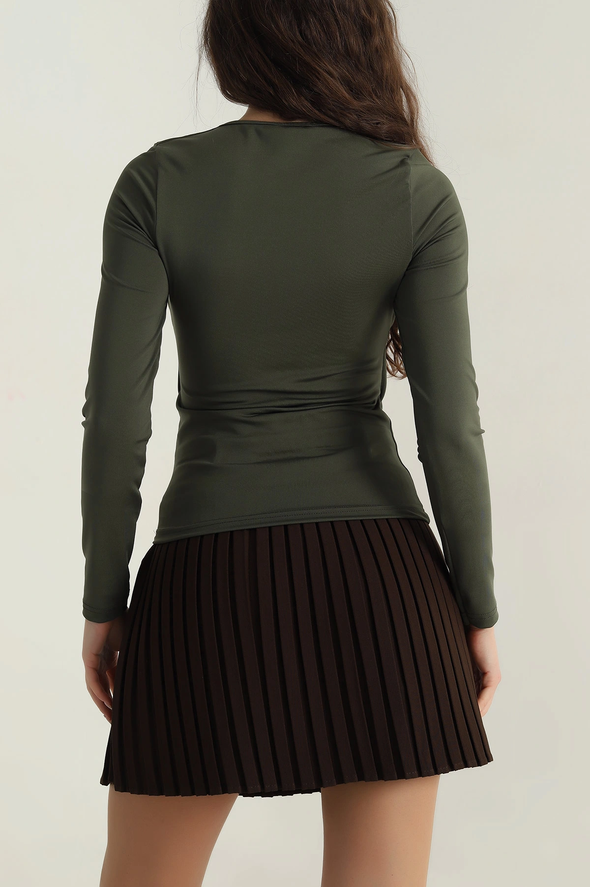 V Yaka Sandy Kadın Bluz 412962