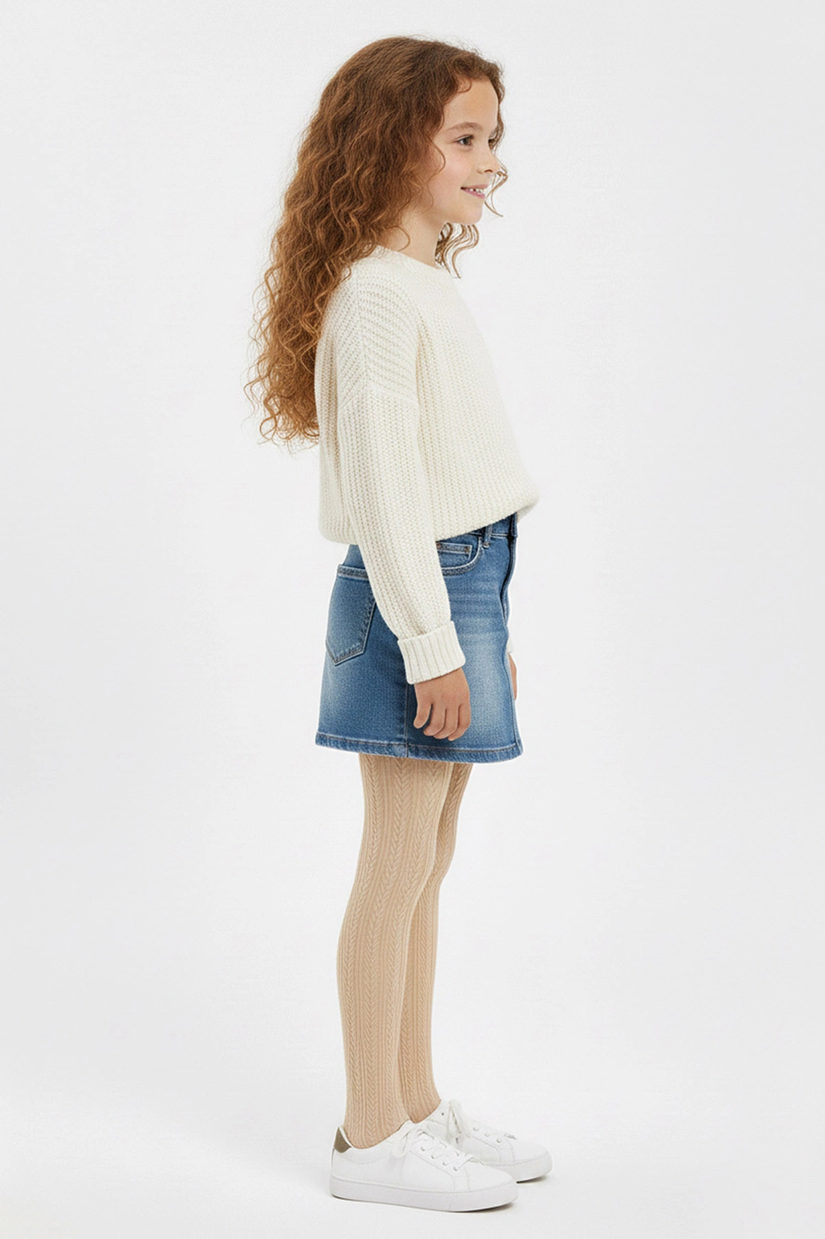 Vanilya 21 Penti Pretty Knit 80 Den Triko Kız Çocuk Külotlu Çorap 421829