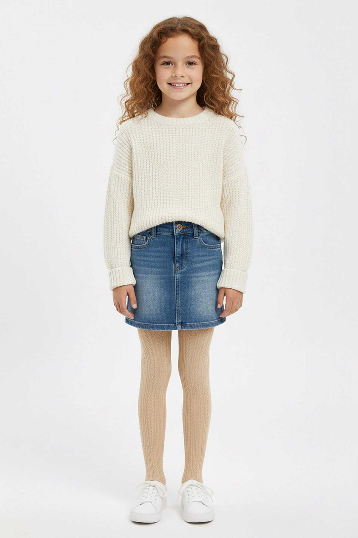Vanilya 21 Penti Pretty Knit 80 Den Triko Kız Çocuk Külotlu Çorap 421829