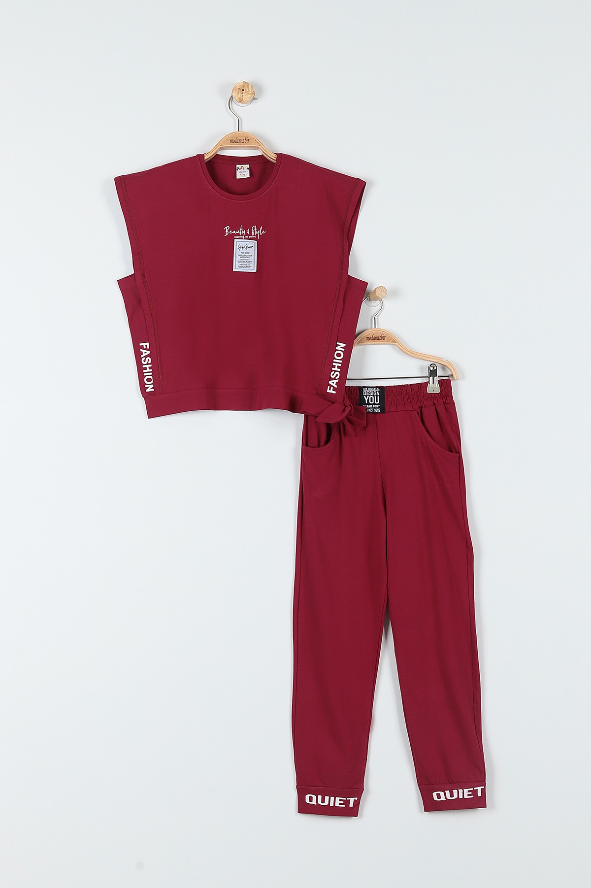 Vişne (9-12 Yaş) Fashıon Baskılı Kız Çocuk Takım 180784