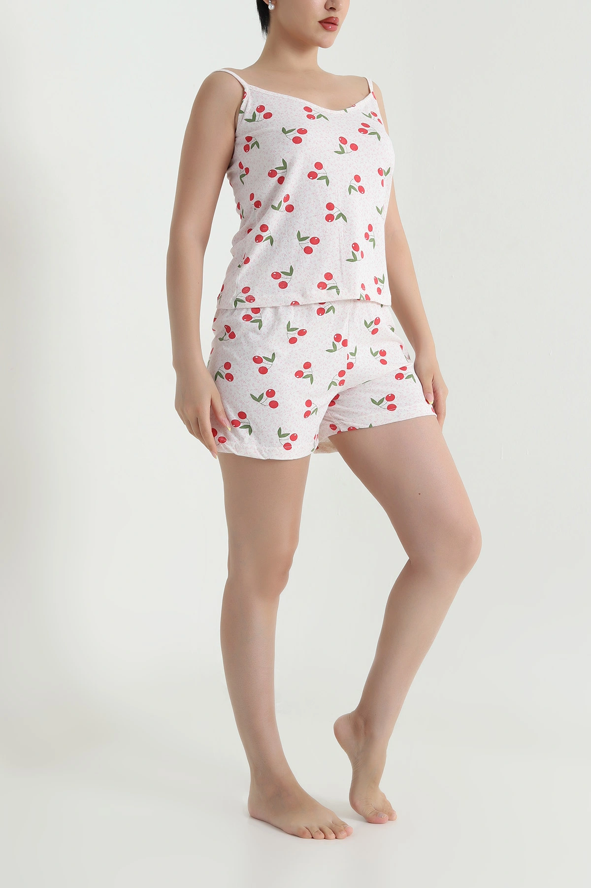 Vişne Şortlu Süprem Kadın Pijama Takımı 466543
