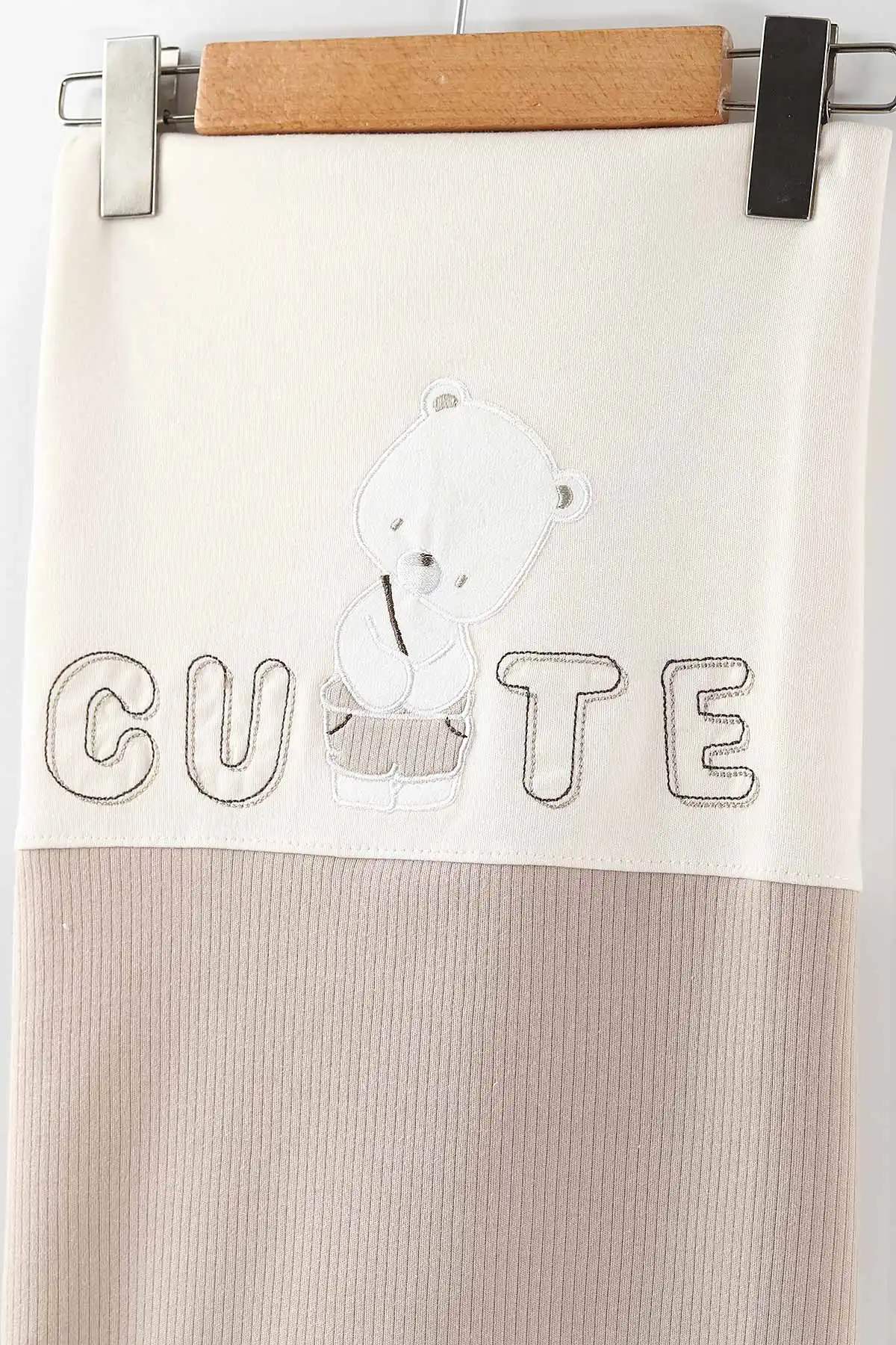 Vizon (0-3 Ay) Cute Ayıcık Nakışlı   10 Parça Kutulu Yeni Doğan Erkek Bebek Zıbın Seti 443600