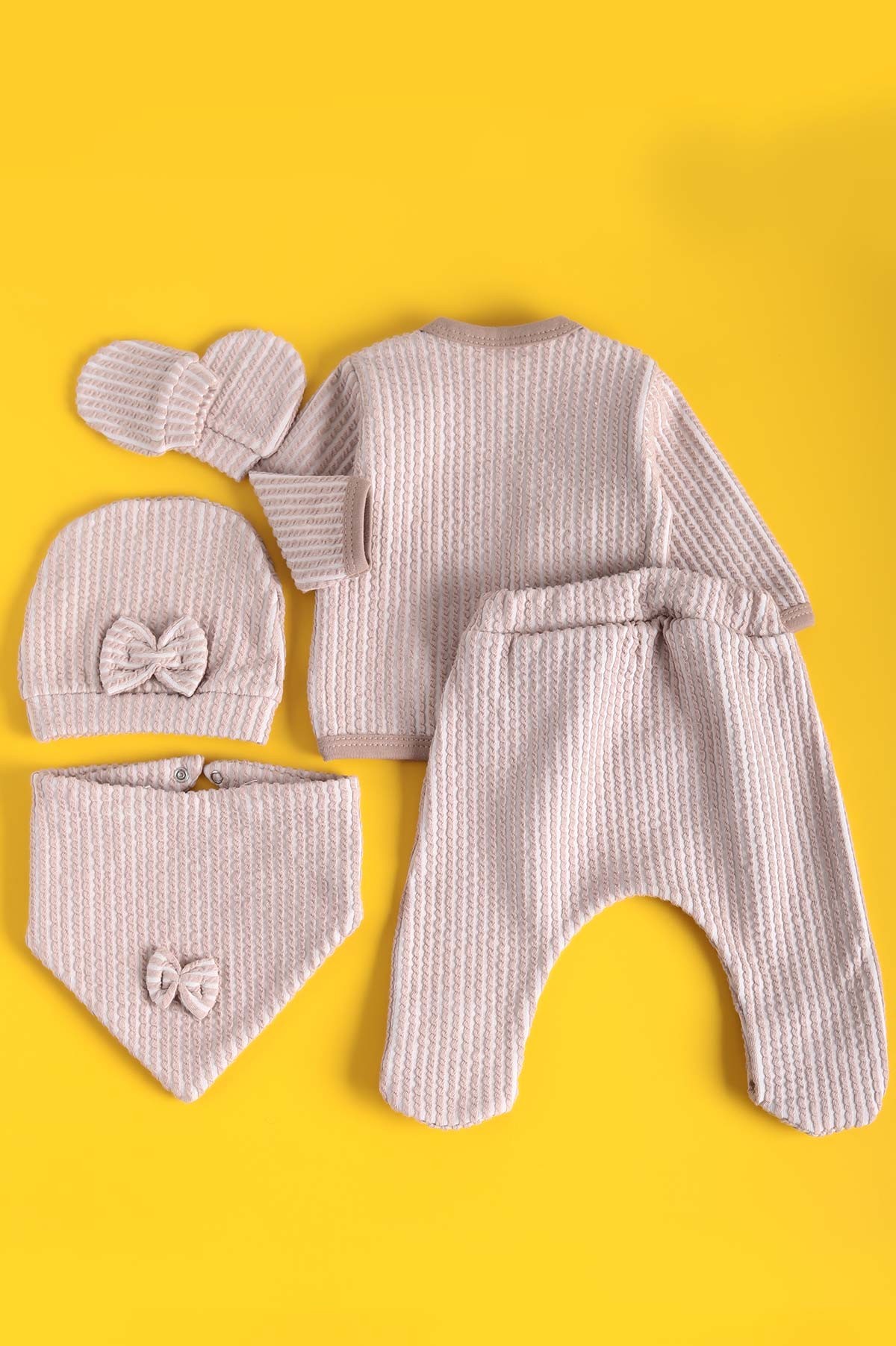Vizon (0-6 Ay) Nakışlı Kız Bebe Takım 223712