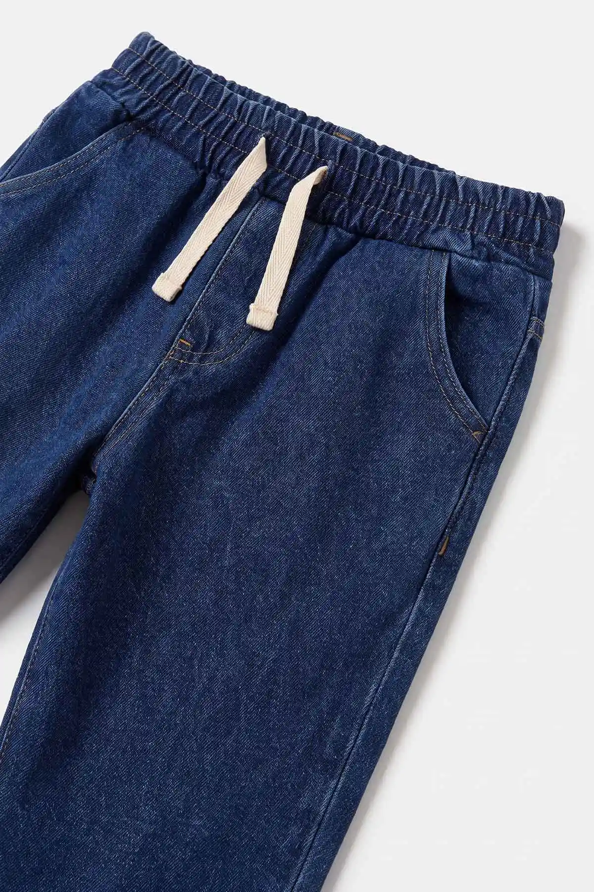 Vizon (1-5 Yaş) Çizgi Baskılı Kot Pantolonlu Erkek Çocuk Takım 478985