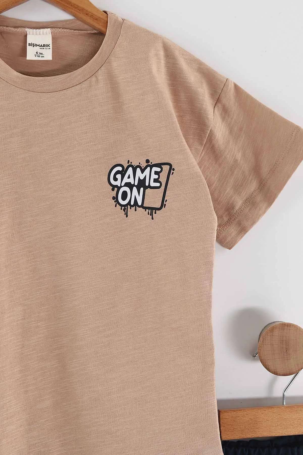 Vizon (1-9 Yaş)Game On Ön Arka Baskılı Şortlu Erkek Çocuk Takım 458856