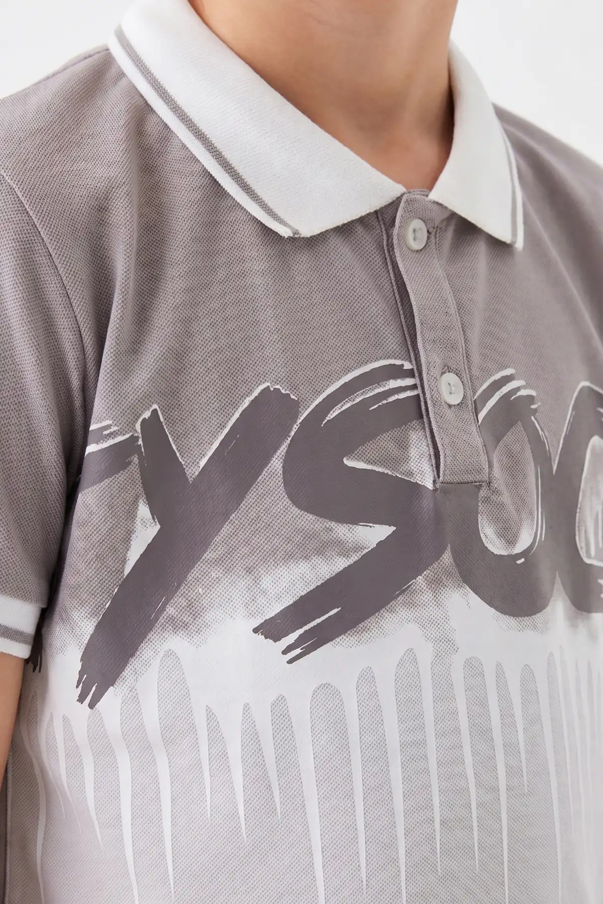 Vizon (1-9 Yaş)Polo Yaka Düğmeli Kot Şortlu Erkek Çocuk Takım 462767