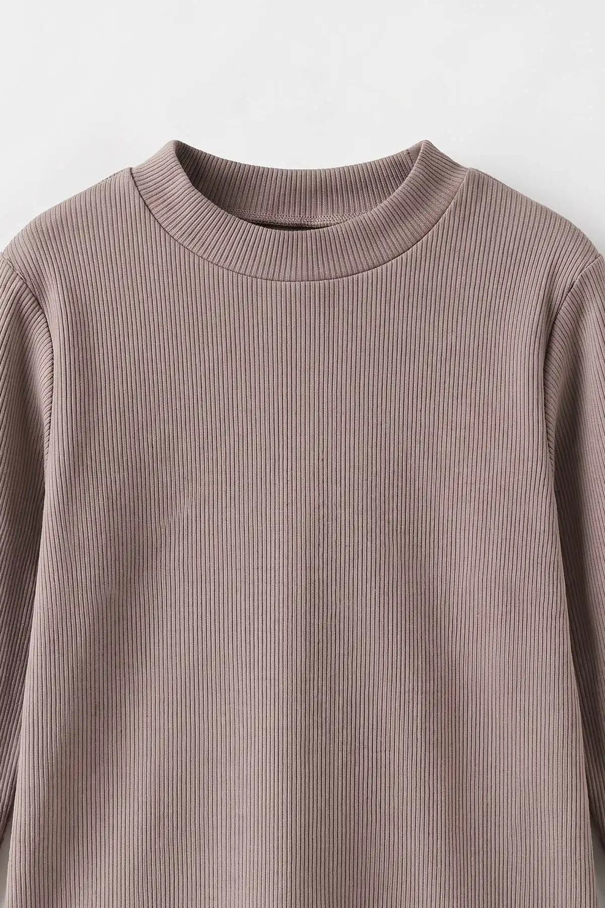 Vizon (5-12 Yaş) Yarım Balıkçı Yaka Kaşkorse Çocuk Body Sweatshirt 495517