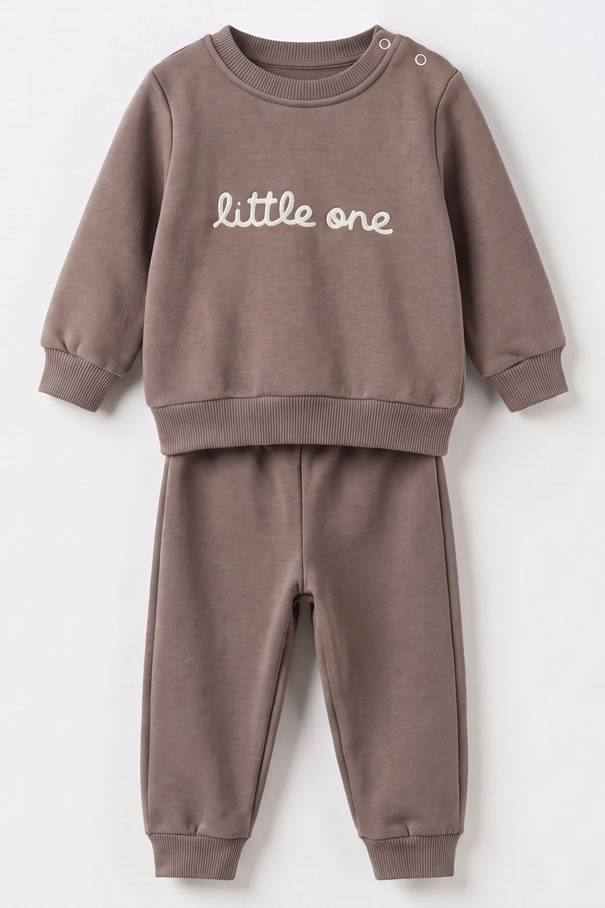 Vizon (9-18 Ay) Little One Nakışlı İçi Şardonlu Erkek Bebek Kışlık Takım 493931