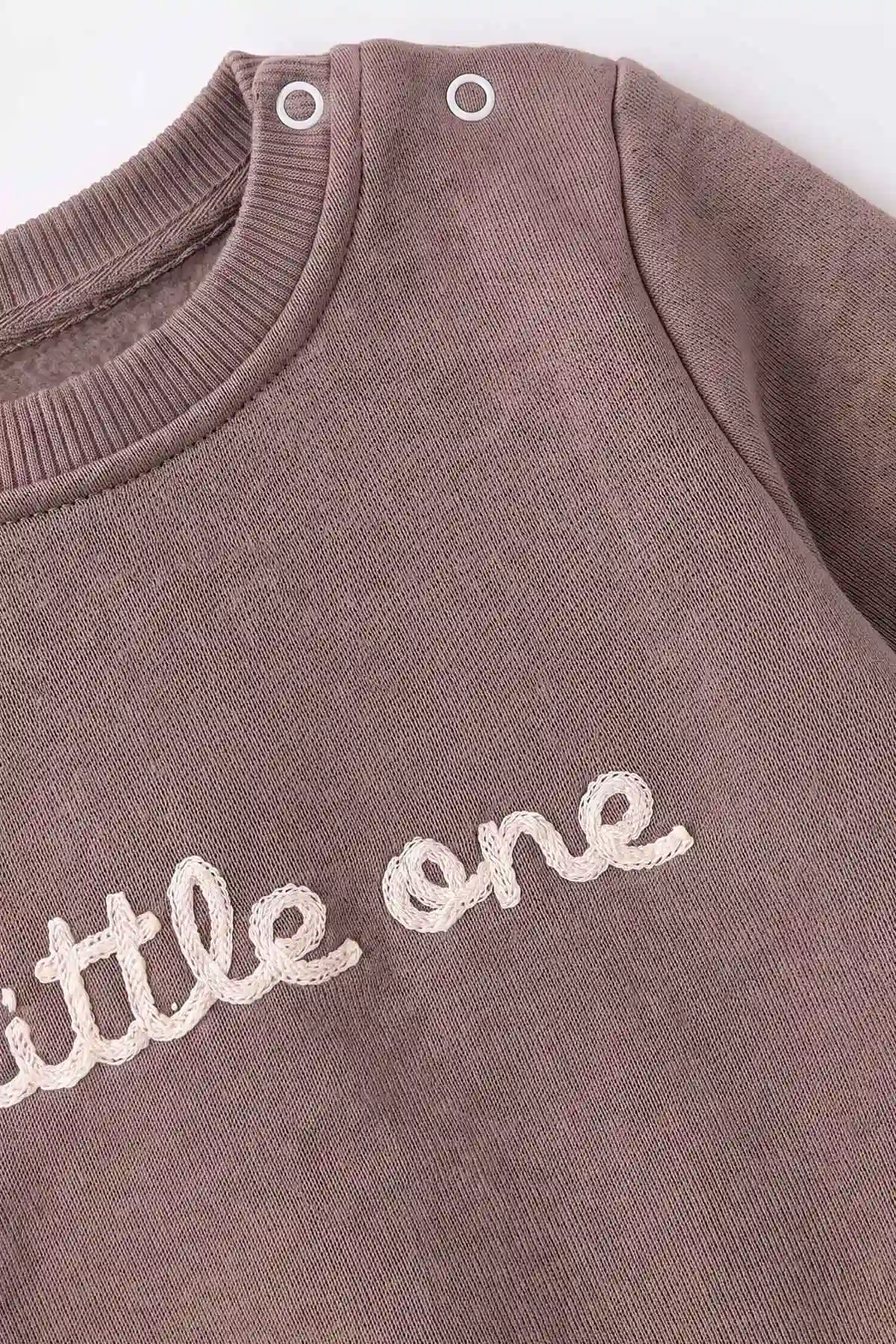 Vizon (9-18 Ay) Little One Nakışlı İçi Şardonlu Erkek Bebek Kışlık Takım 493931