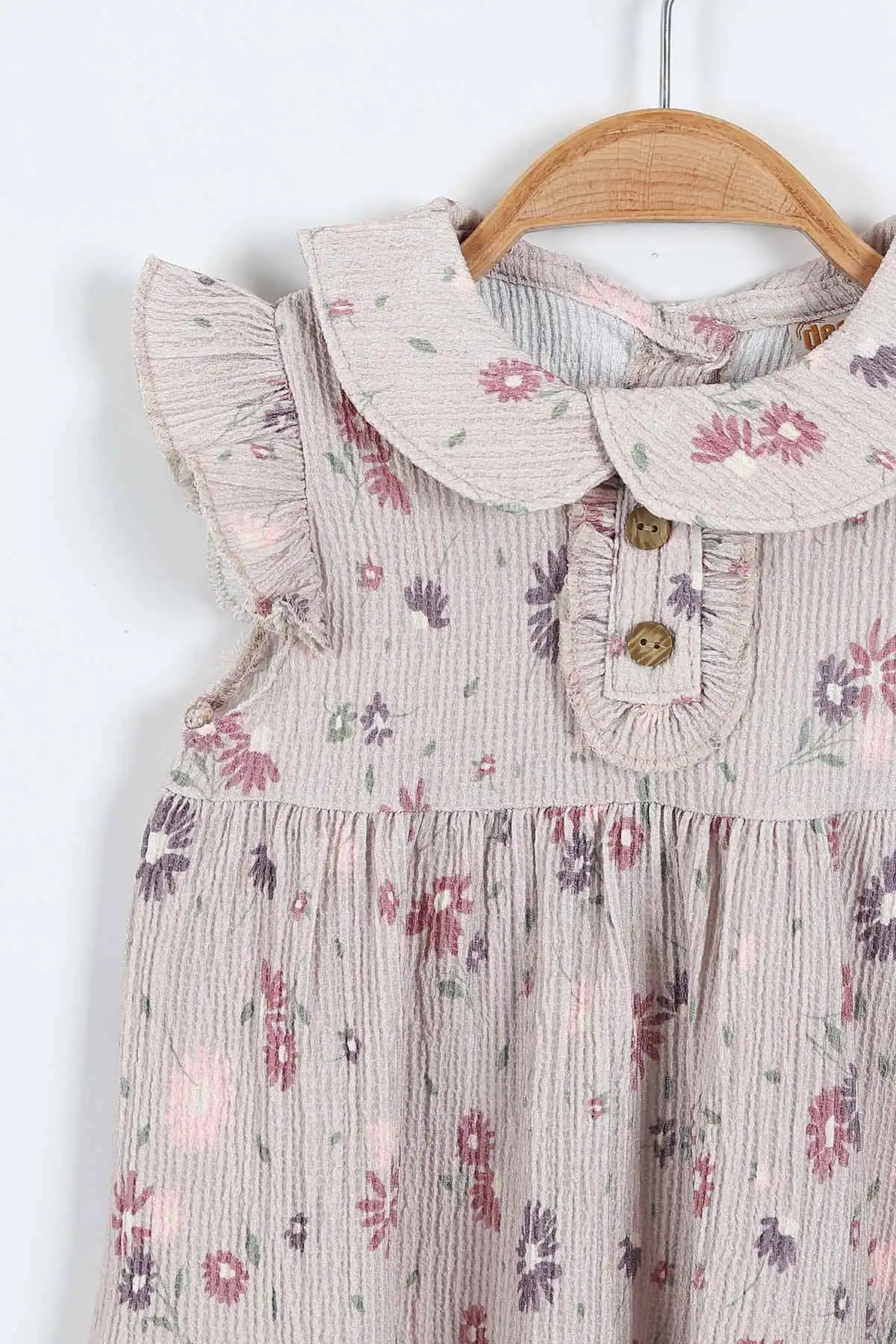 Vizon (9 -36 Ay)Dijital Çiçek Baskılı   Şortlu Bürümcük   Kız Bebek Takım 365088