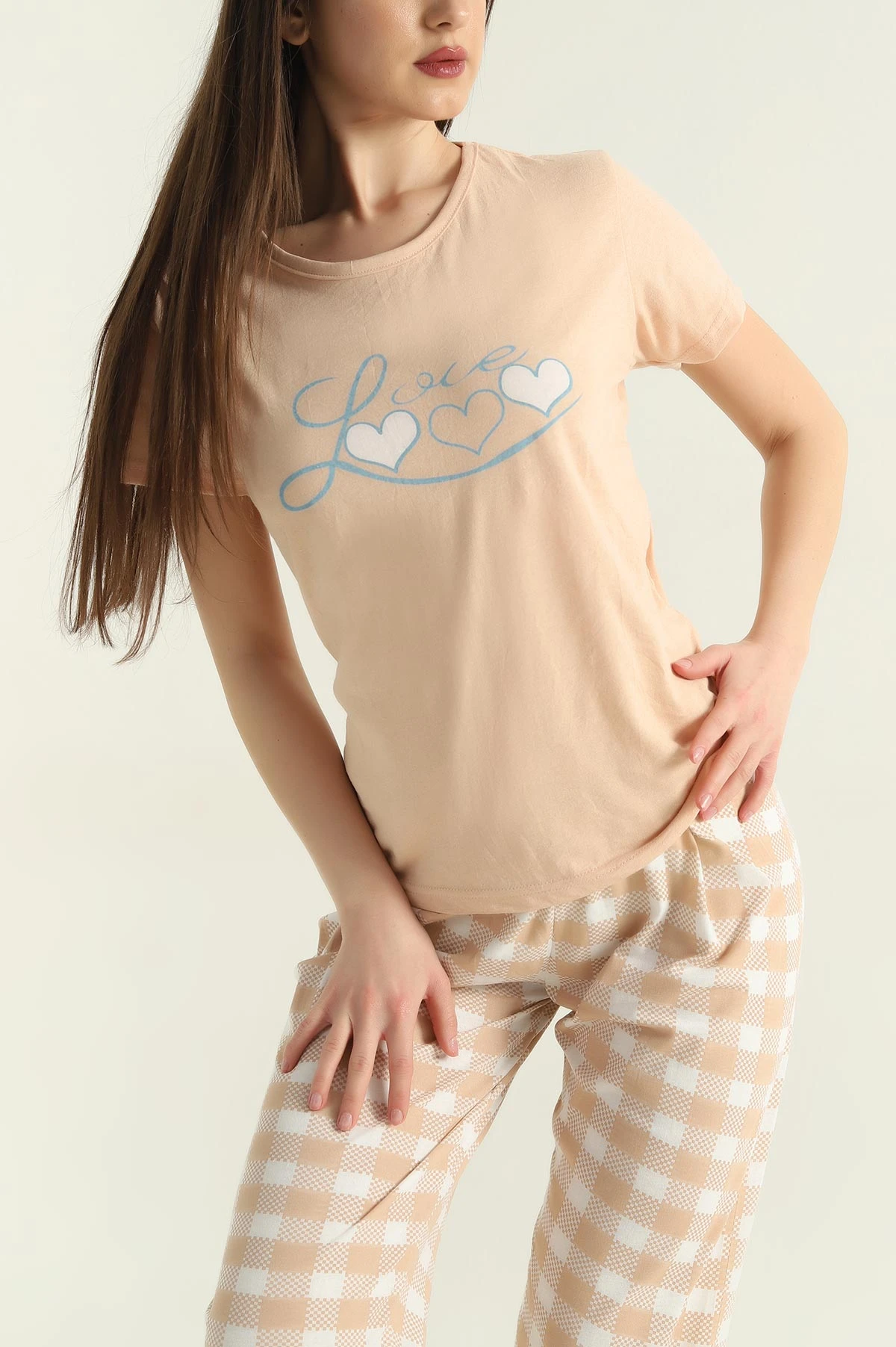 Vizon Baskılı Kadın Pijama Takımı 357153