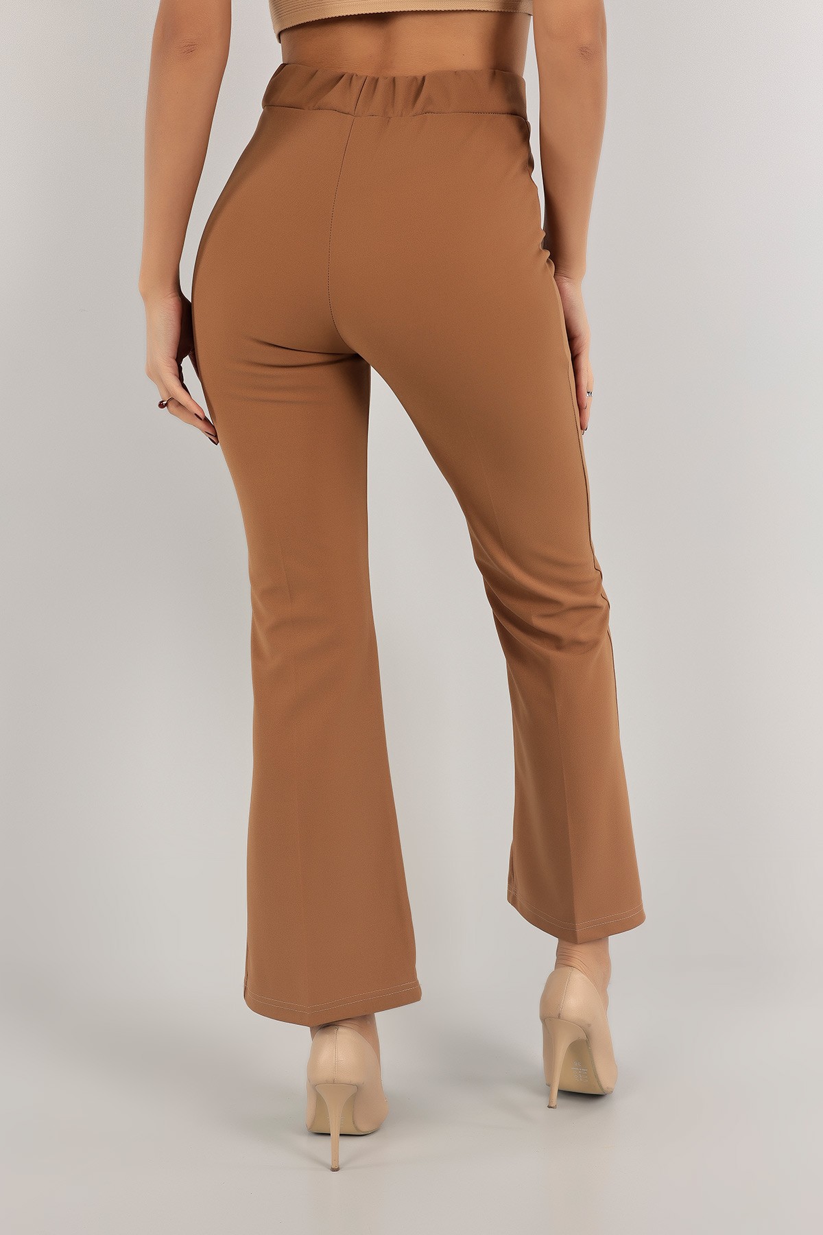 Vizon Beli Lastikli Bayan Pantolon 138578