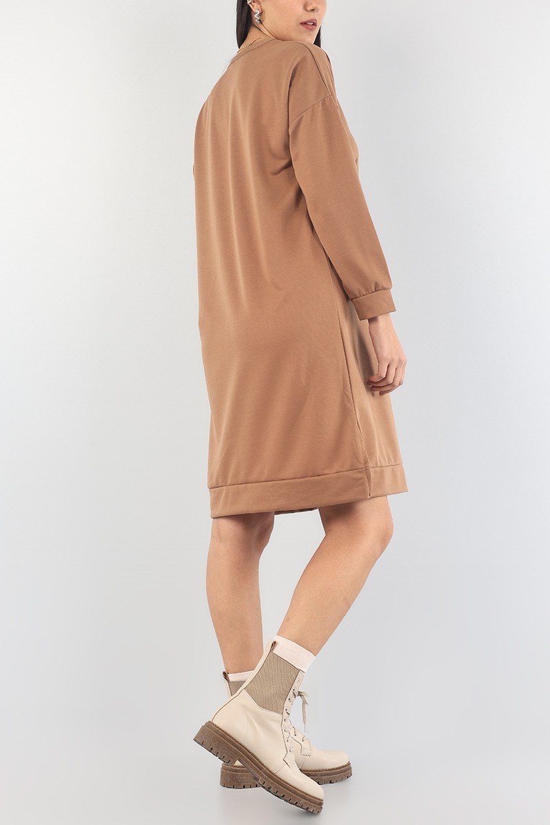 Vizon Bisiklet Yaka Elbise Tunik 89281