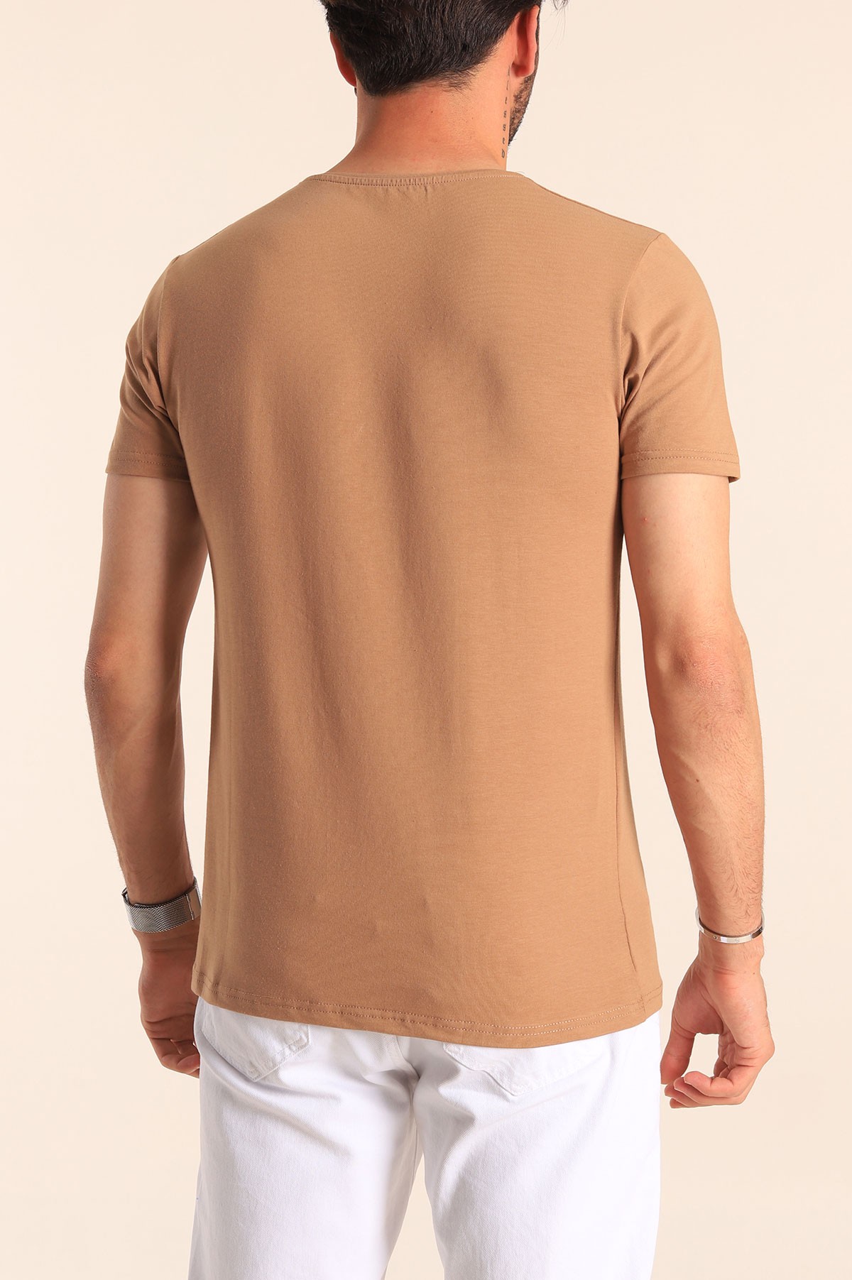 Vizon Düz Kesim Basic Erkek Tişört 181368
