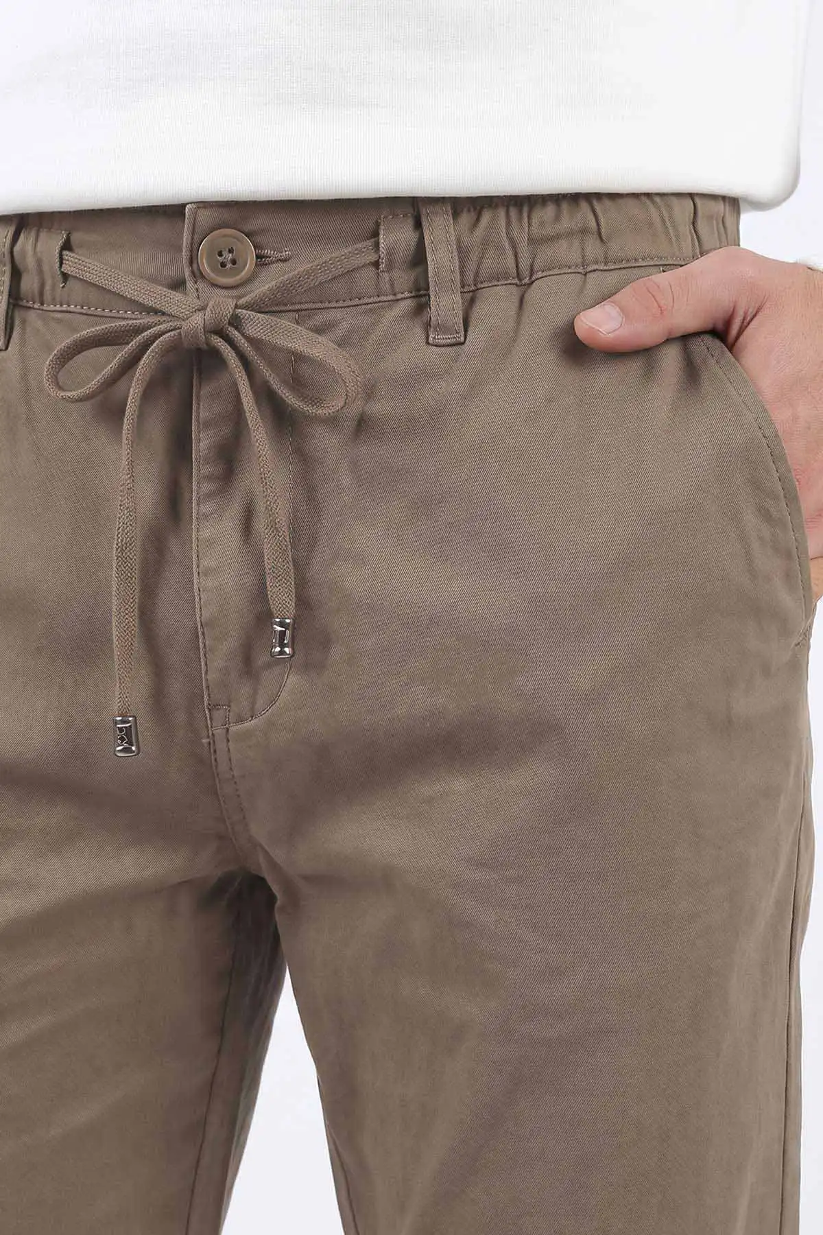 Vizon Boyfriend Belden Bağlamalı Erkek Pantolon 493188