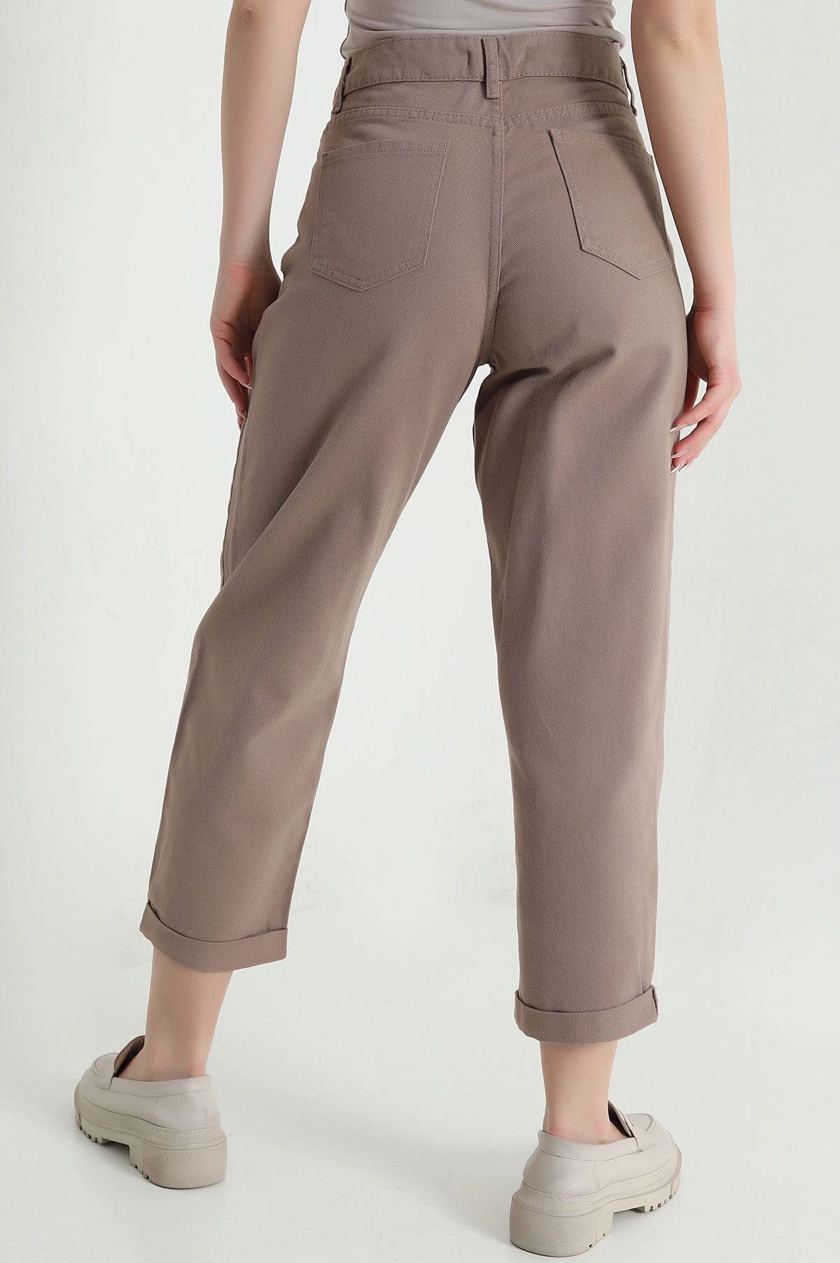 Vizon Cep Detay Gabardin Kadın Pantolon 454917