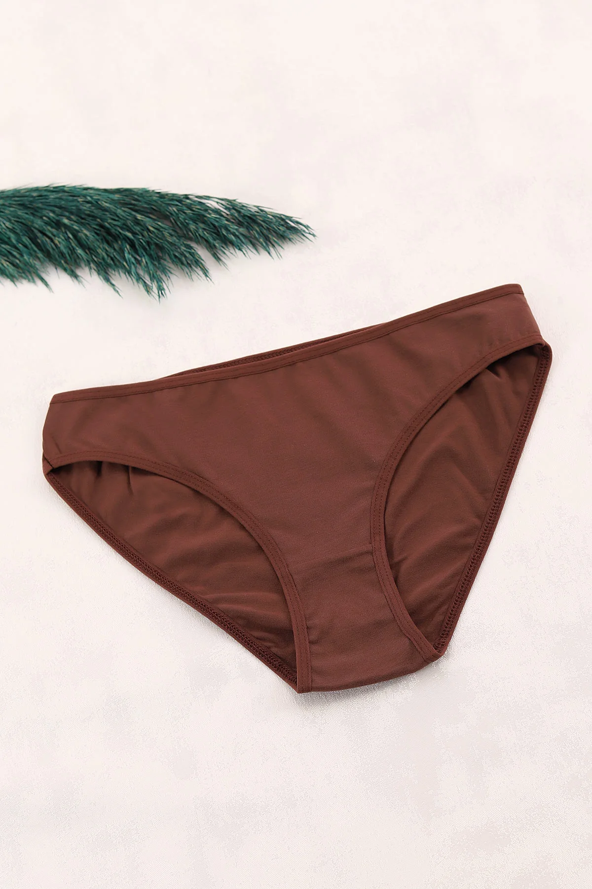 Koyu Vizon CH0850 Pamuklu Kadın Bikini Külot 397411