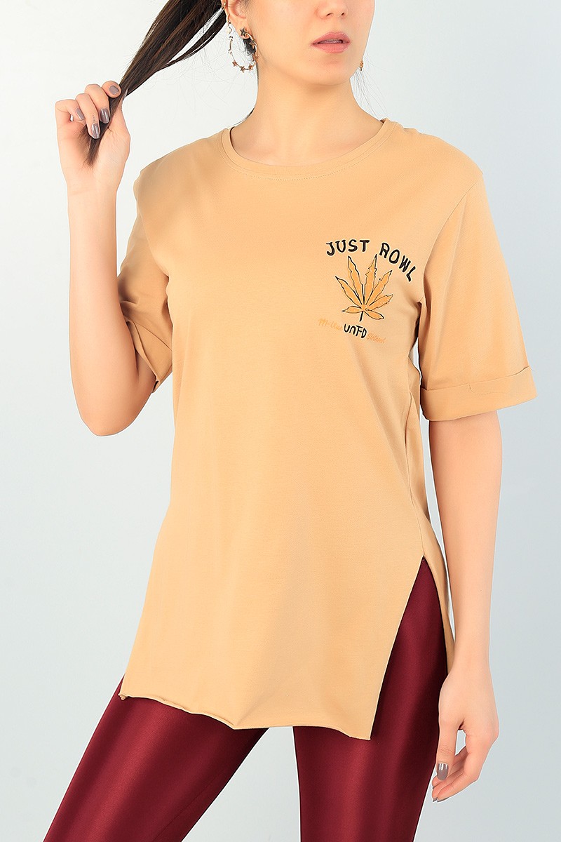 Vizon Duble Kol Bayan Tişört 65275