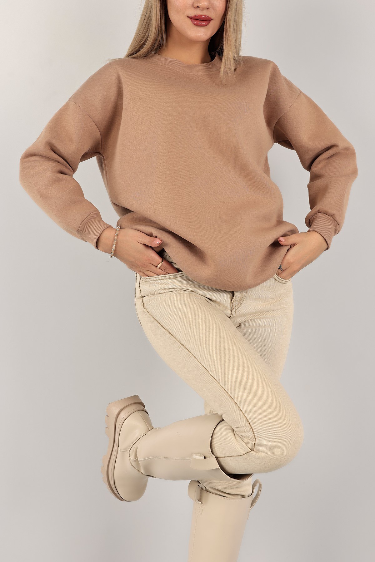 Vizon İçi Şardonlu Bayan Sweat 142965