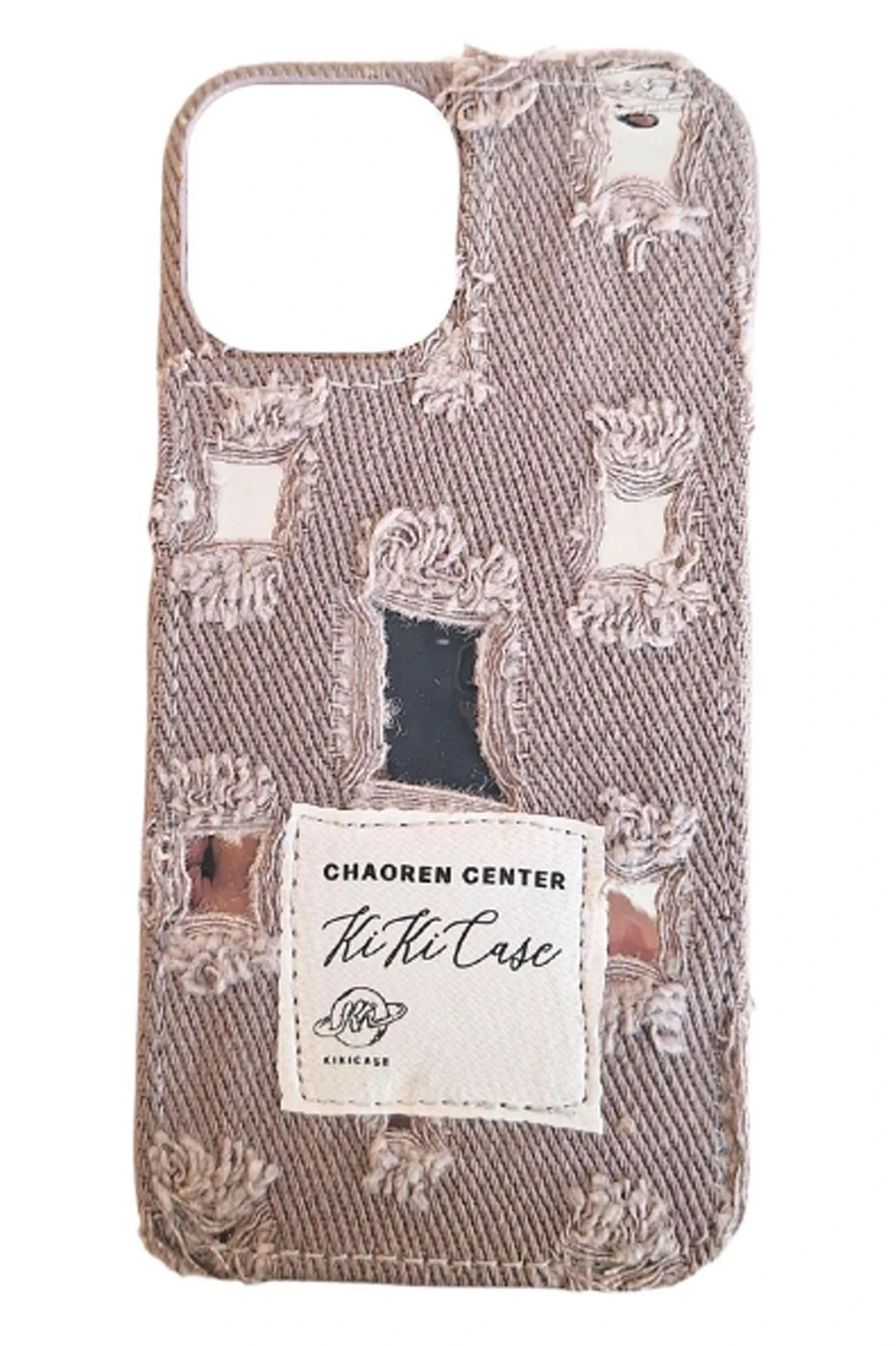 Vizon iPhone 14 Uyumlu Jeans Serisi Denim Kot Desenli Premium Telefon Kılıfı 404087