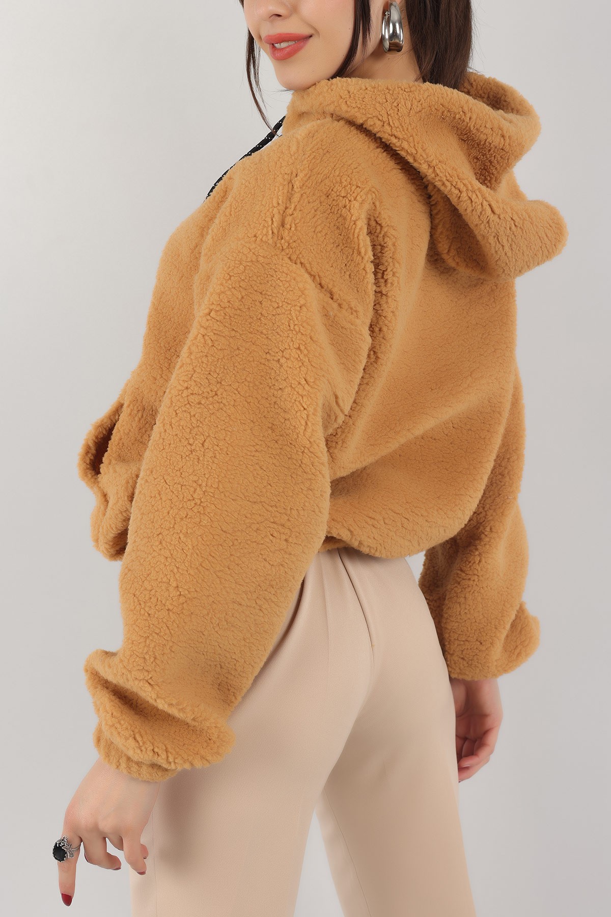 Vizon Kapüşonlu Cepli Yumoş Sweat 151241