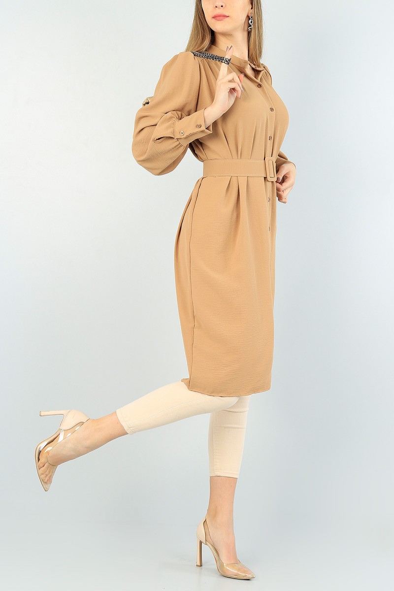 Vizon Kemerli Aerobin Kumaş Tunik 60987