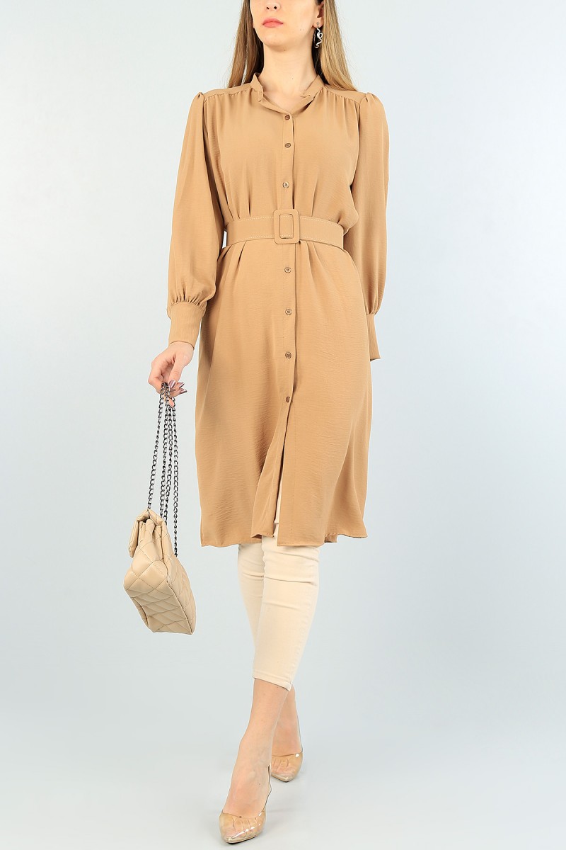 Vizon Kemerli Aerobin Kumaş Tunik 60987