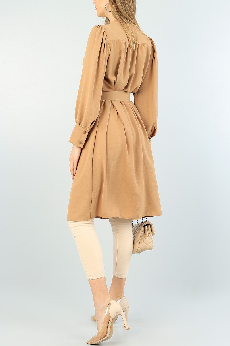 Vizon Kemerli Aerobin Kumaş Tunik 60987