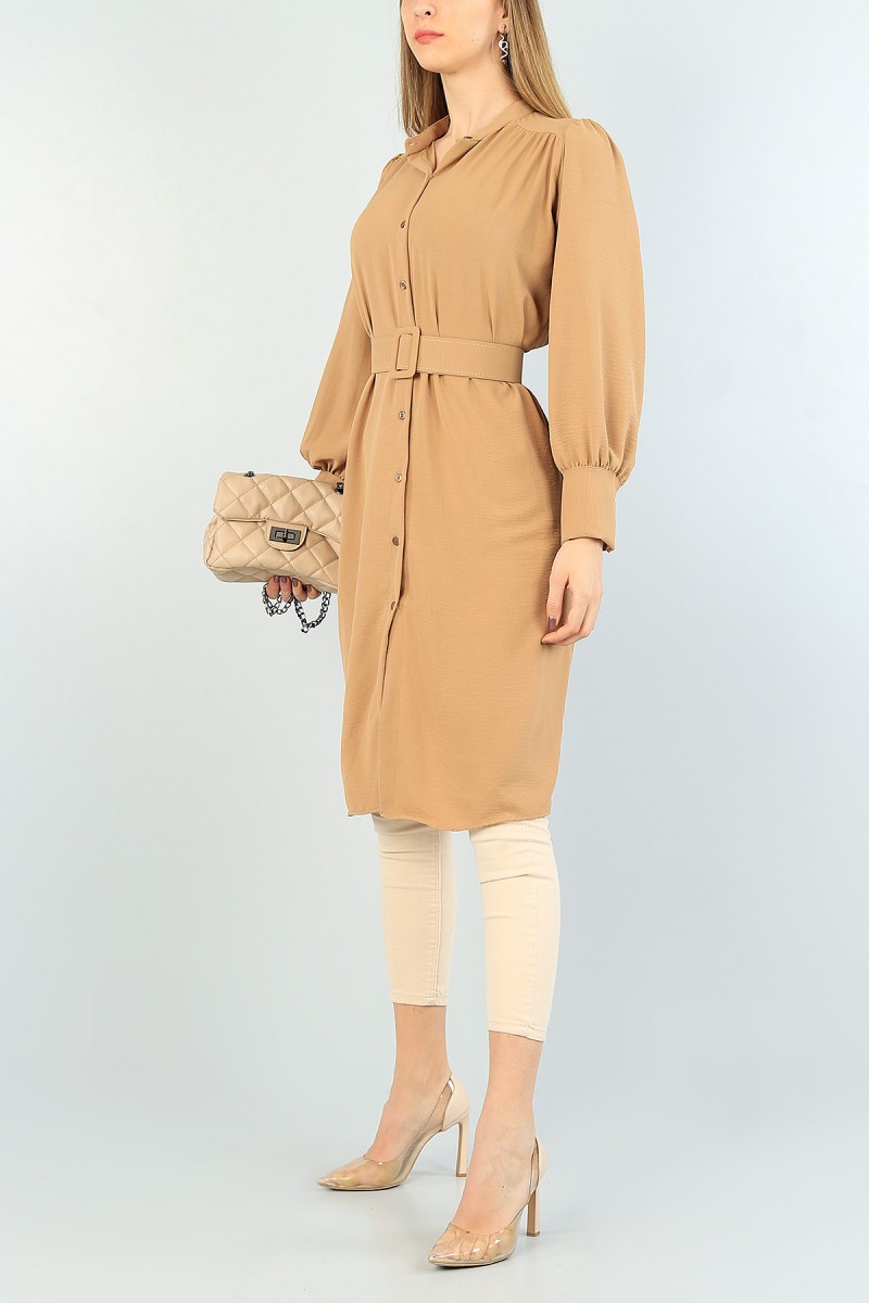 Vizon Kemerli Aerobin Kumaş Tunik 60987