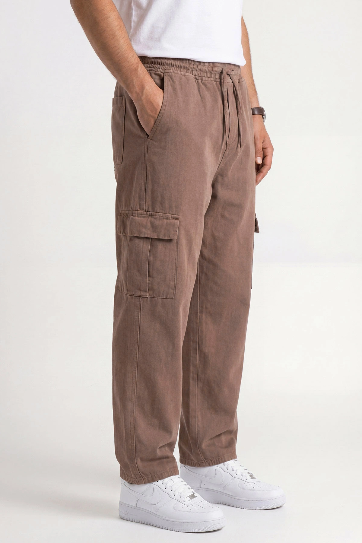 Vizon Keten Baggy Kargo Cepli Erkek Pantolon 456102