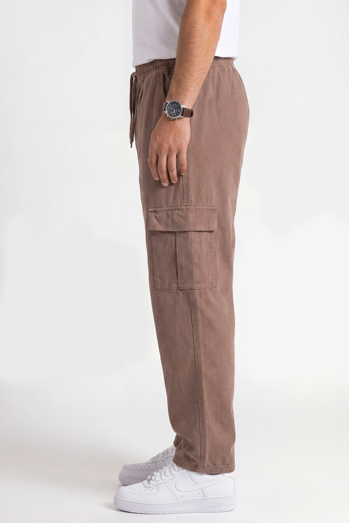 Vizon Keten Baggy Kargo Cepli Erkek Pantolon 456102