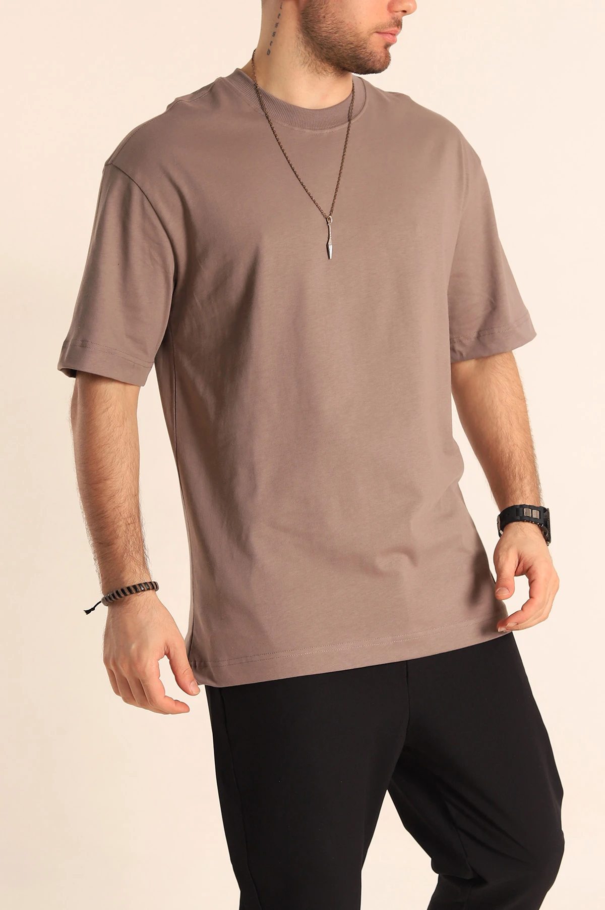 Vizon Oversize Suprem Basic Erkek Tişört 254695