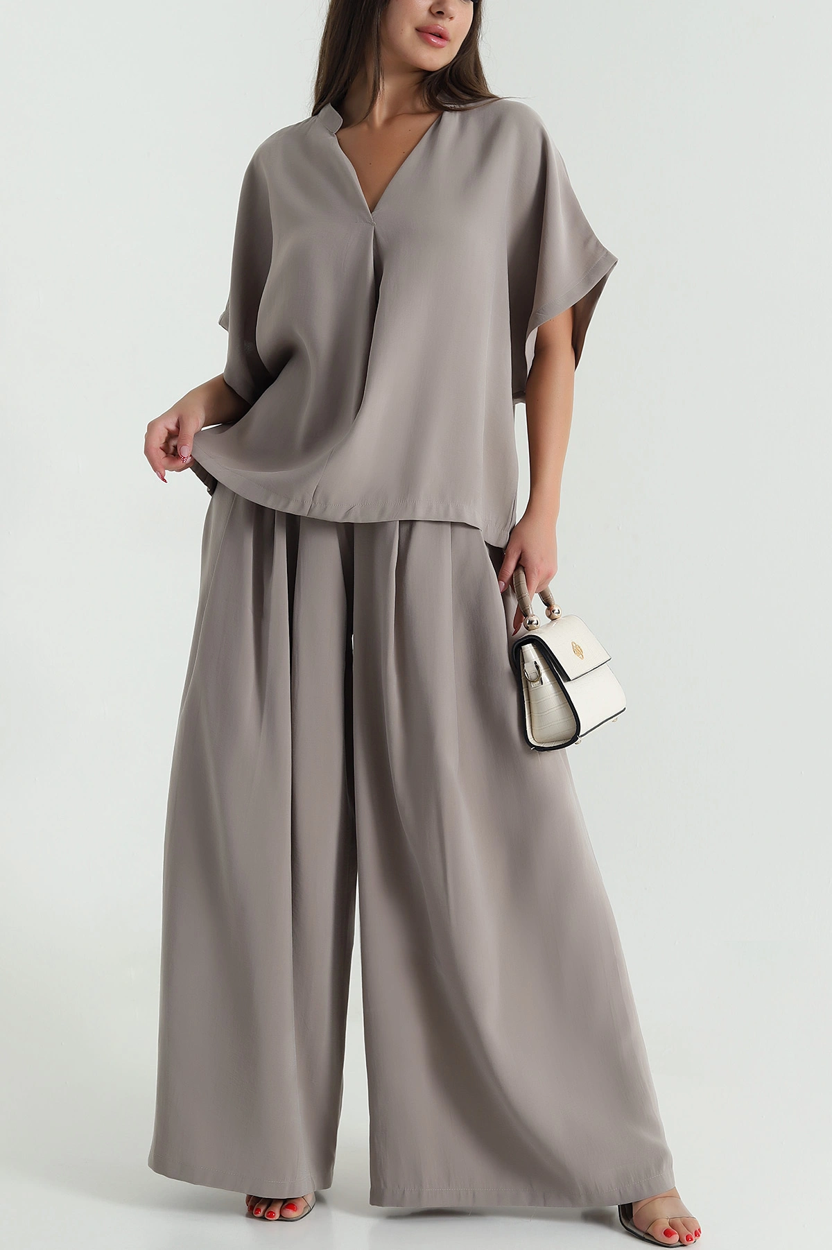 Vizon Oversize Tencel Kadın İkili Takım 472021