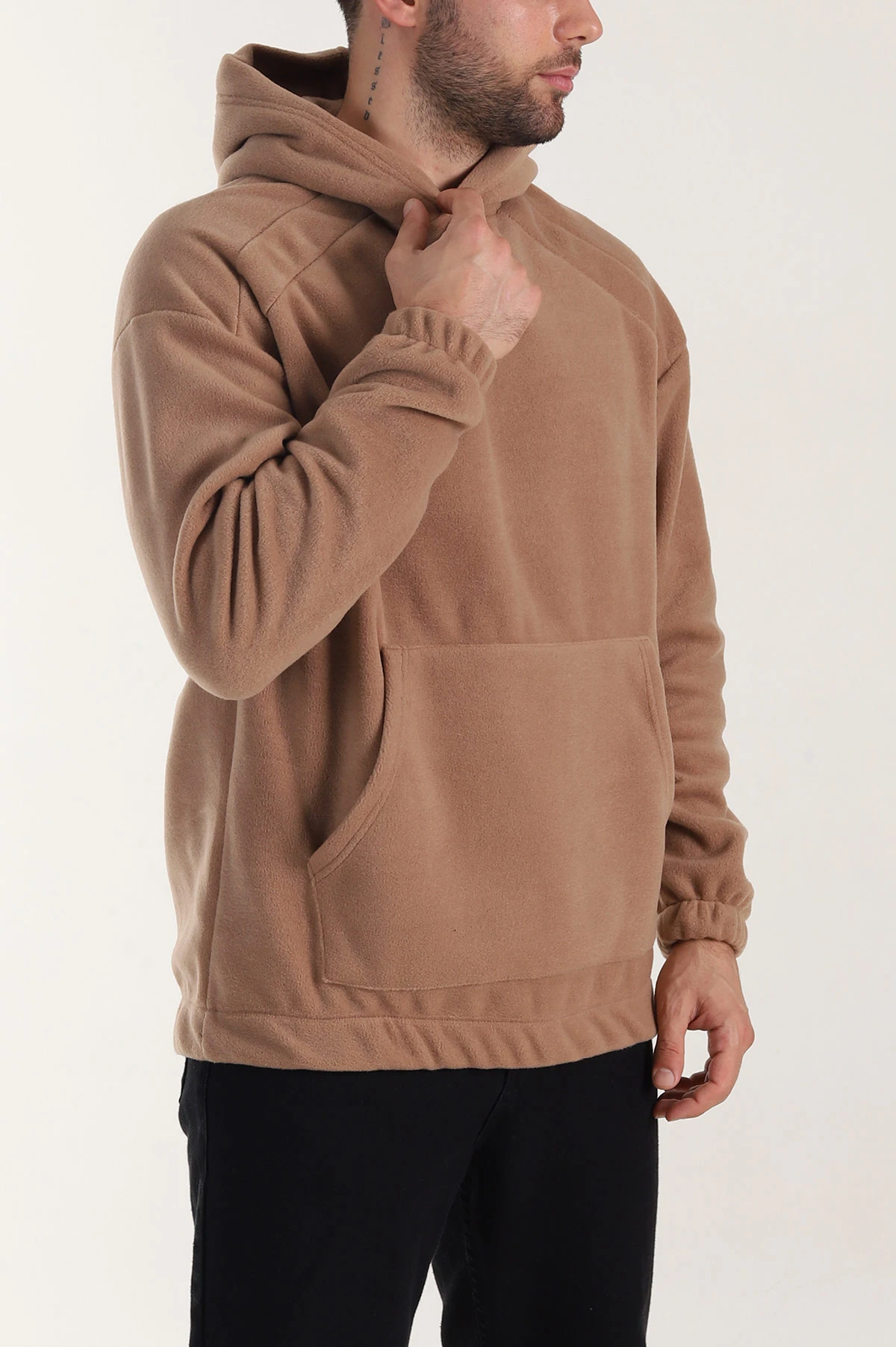 Vizon Polar Kumaş Kapüşonlu Erkek Sweatshirt 408508