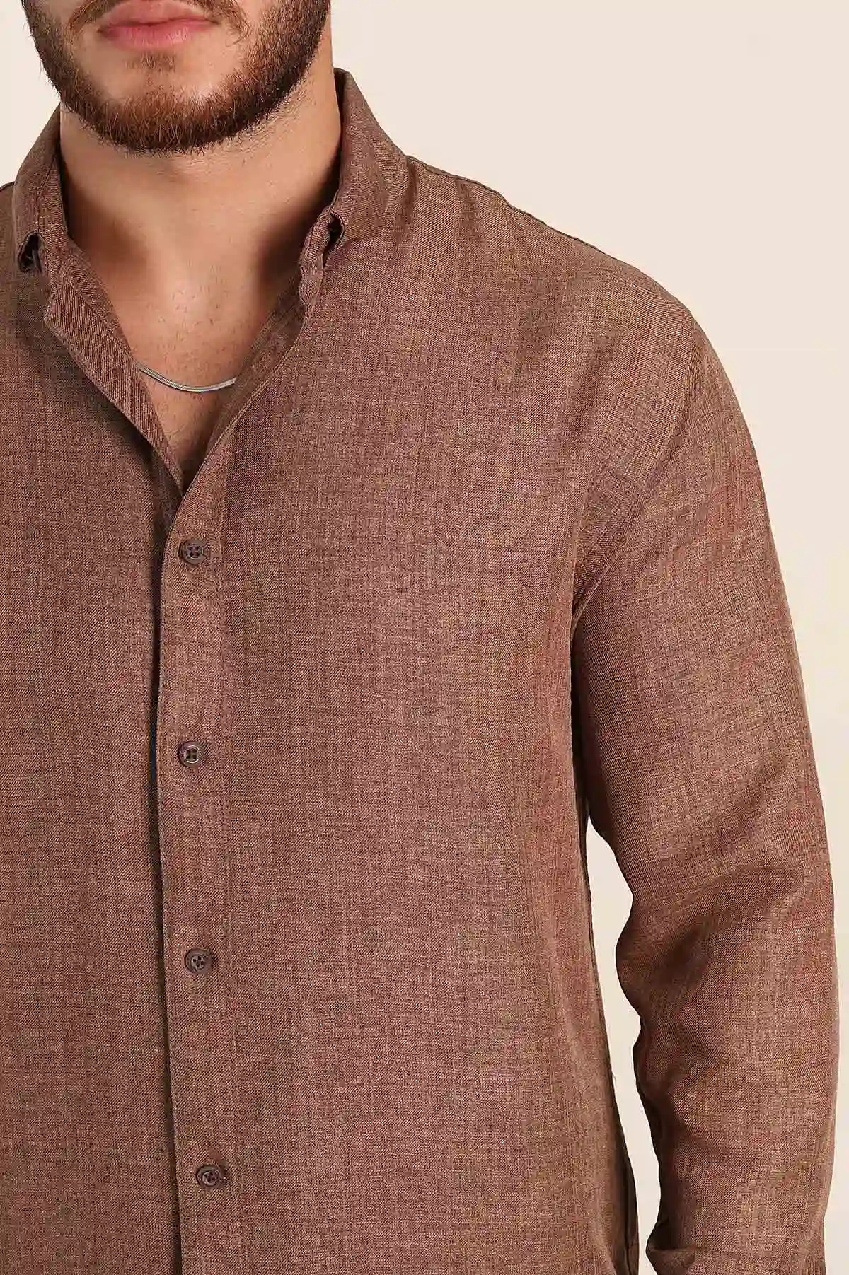 Vizon Regular Fit Ata Yaka Uzun Kollu Erkek Gömlek 369872