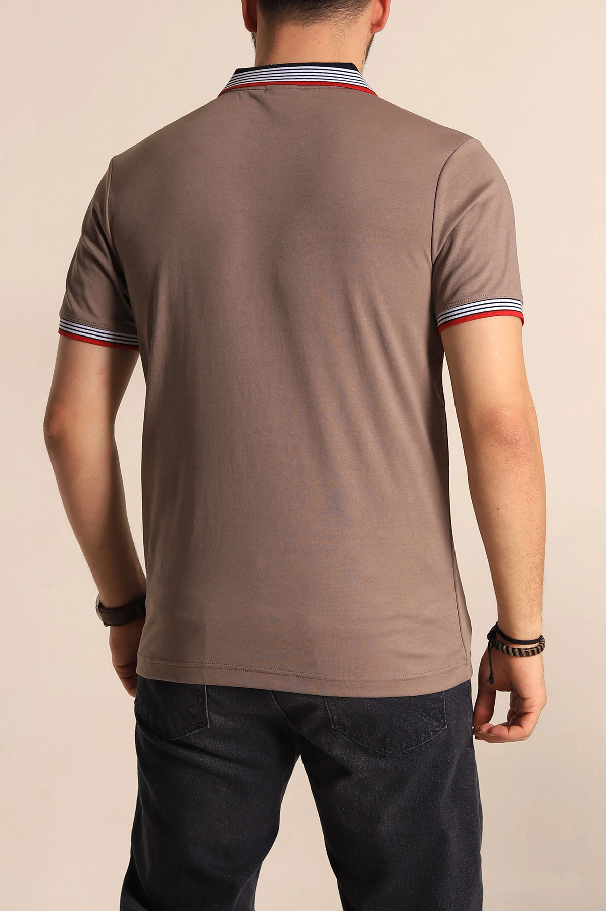 Vizon Regular Fit Desenli Polo Yakalı Erkek Tişört 263265