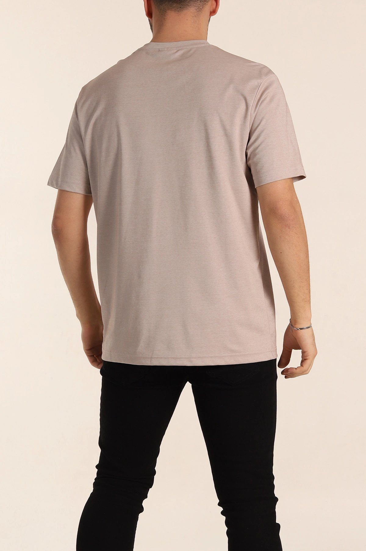 Vizon Regular Fit Nakış Logo Detaylı Basic Erkek Tişört 338455
