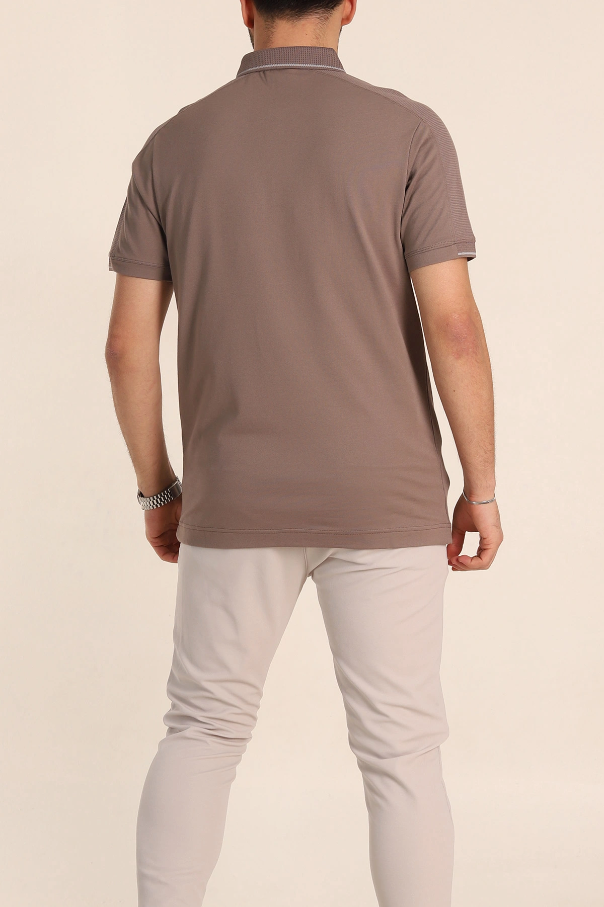 Vizon Regular Fit Parçalı Polo Yaka Erkek Tişört 346729