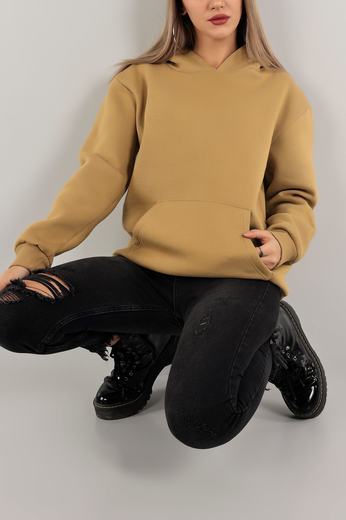 Vizon Şardonlu Bayan Sweat 136527