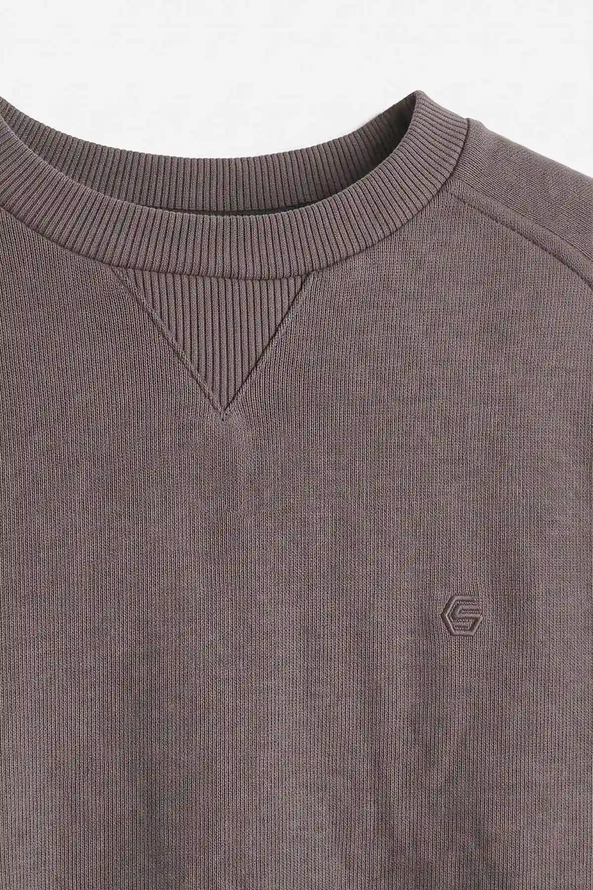 Vizon Selanik Bisiklet Yaka Erkek Sweatshirt 494736