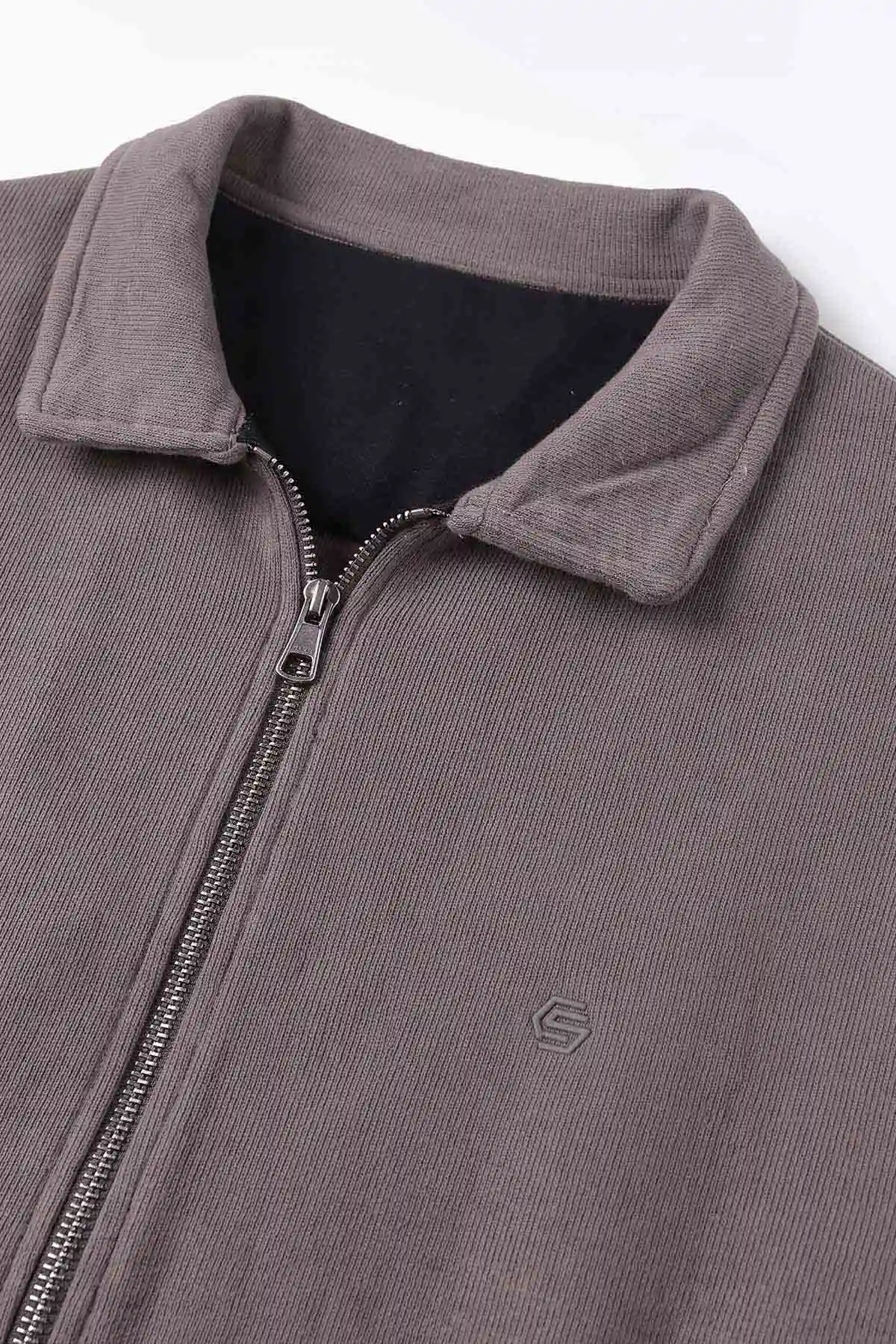 Vizon Selanik Polo Yaka Fermuarlı Erkek Hırka 494535