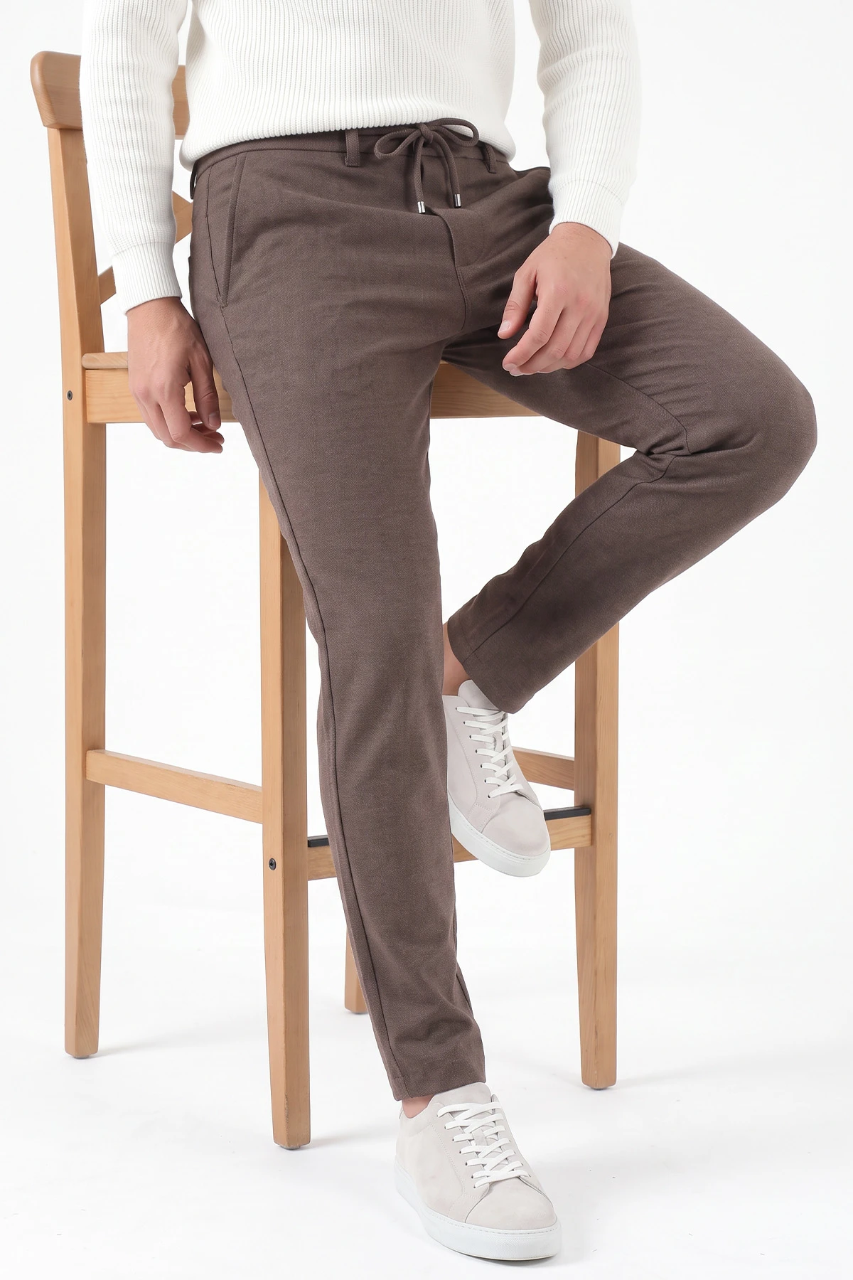 Vizon Slim Fit Belden Bağlamalı Erkek Pantolon 493204